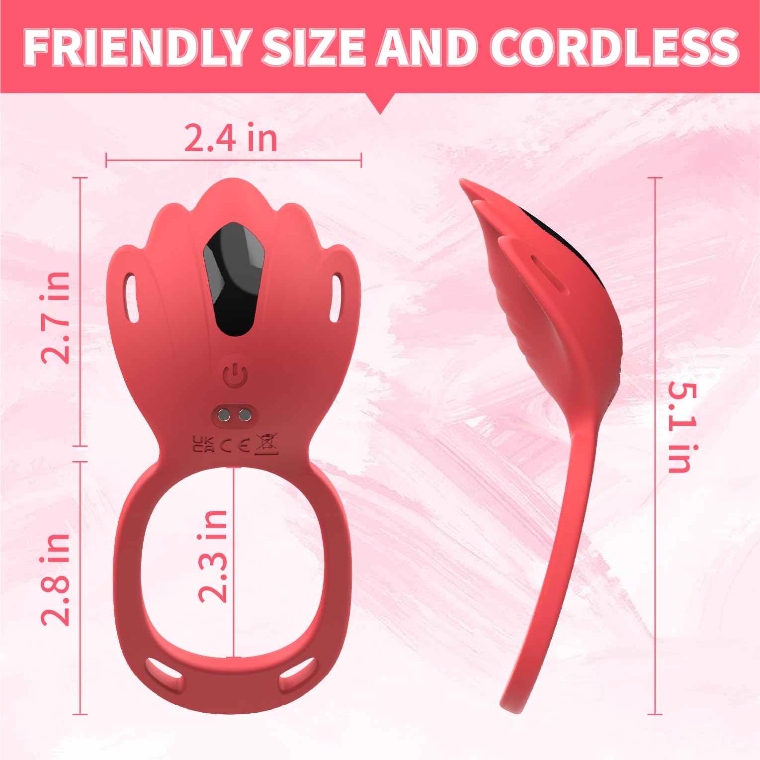 Wearable Panty Vibrator for Women - 9 Powerful Vibration Modes, APP & Remote Controlled Clitoral Stimulator, Couples Sex Toy with Penis Ring - Perfect for Solo Play & Intimate Moments