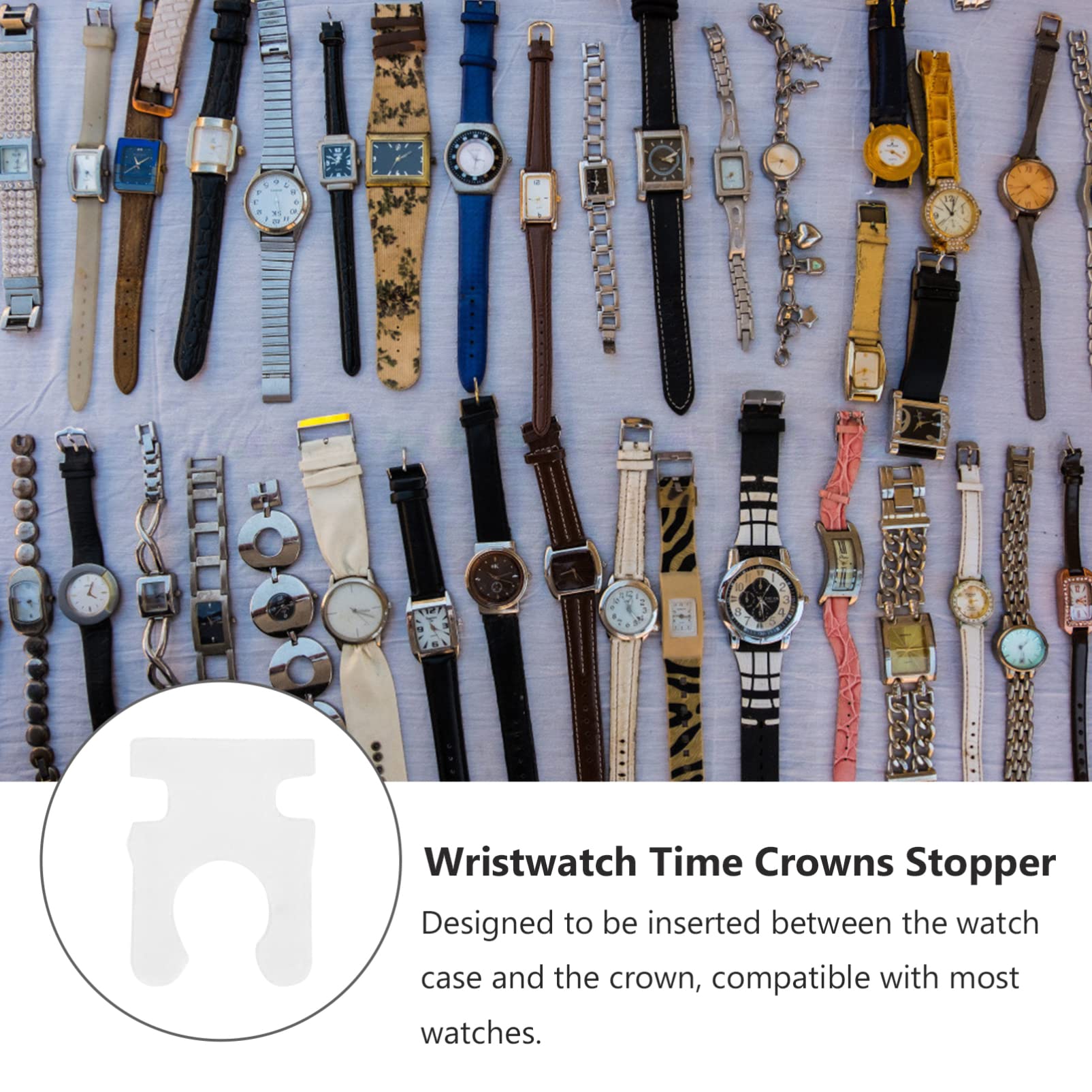 PartyKindom 1000 Pcs Watch Stopper Set - Professional Time Stop Repair Tool Kit with Watch Parts & Accessories - Perfect for Watch Repair, Maintenance & DIY Projects - Ideal for Watchmakers, Jewelers & Hobbyists