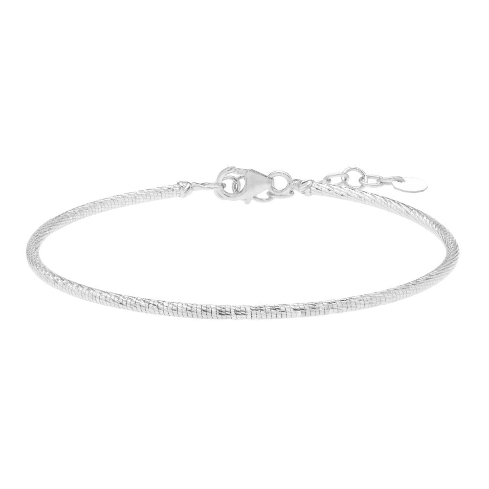 14K Gold Diamond Cut Stackable Bangle Bracelet for Women - Elegant Layering Jewelry for Everyday Wear & Special Occasions