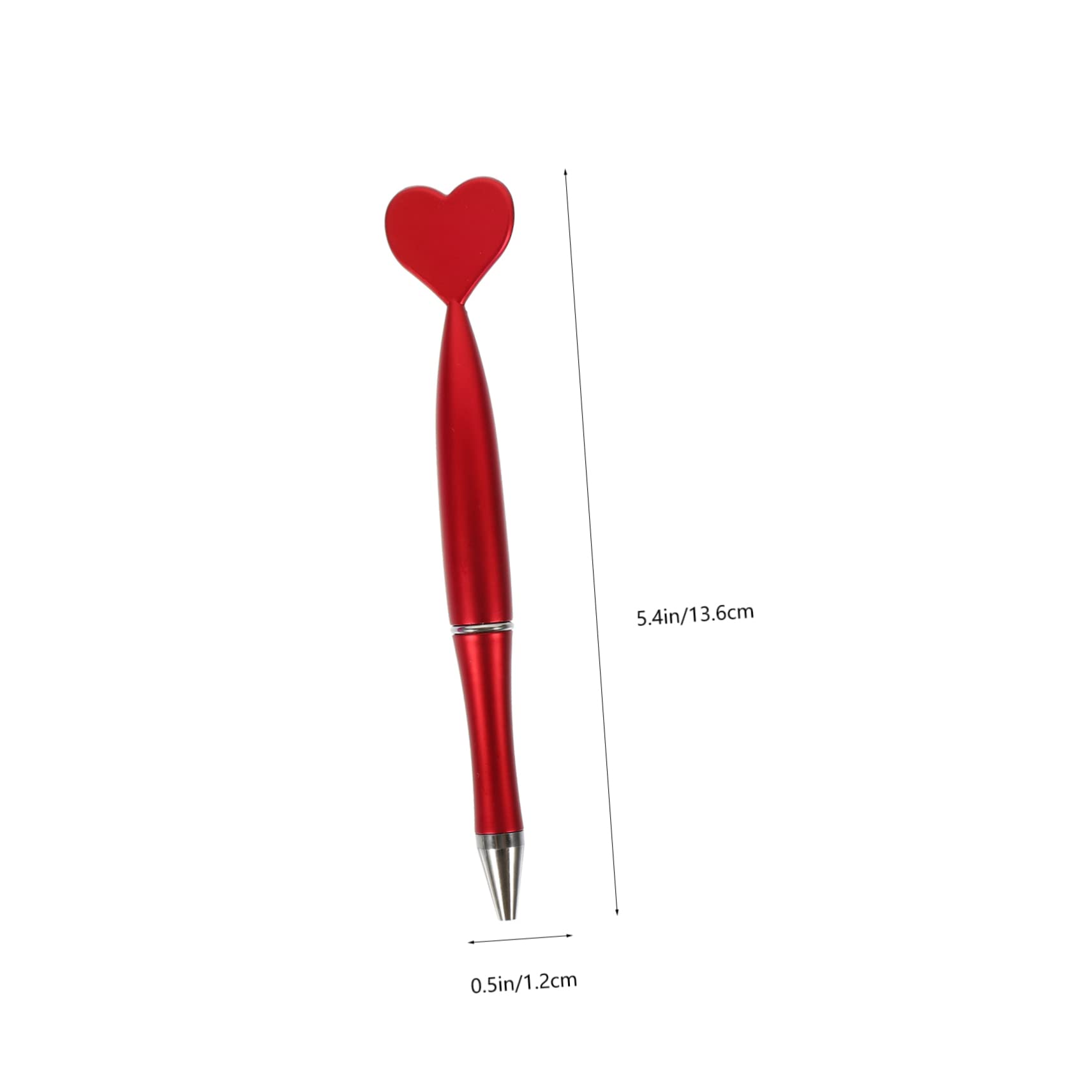 DIYEAH 2 Sets Heart-Shaped Ergonomic Ballpoint Pens - Comfortable Grip for Kids, Students & Office Use - 96 Pens Total (48pcs x 2) - Perfect for School, Gift Giving & Everyday Writing