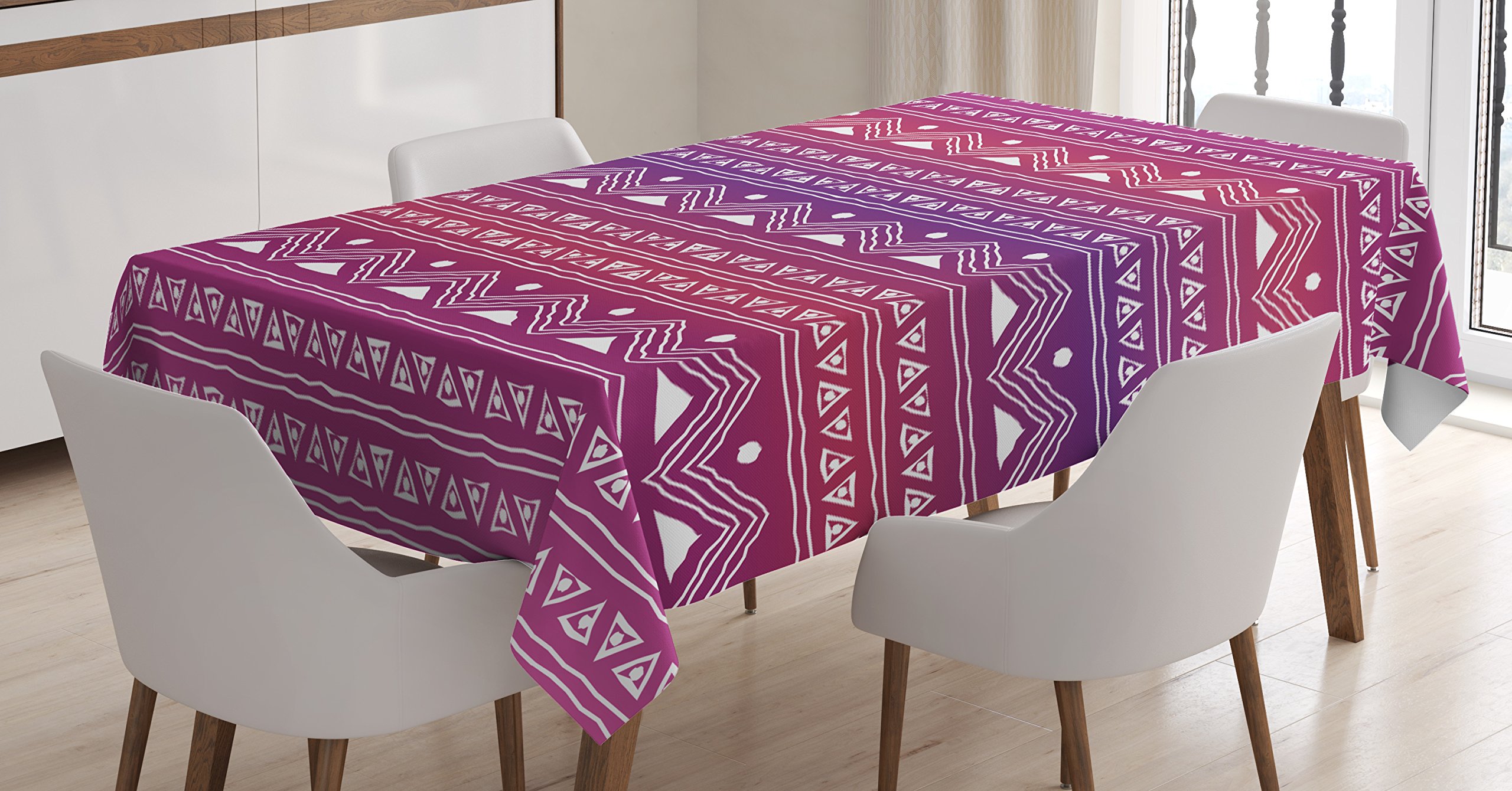Ambesonne Tribal Geometric Tablecloth - 60