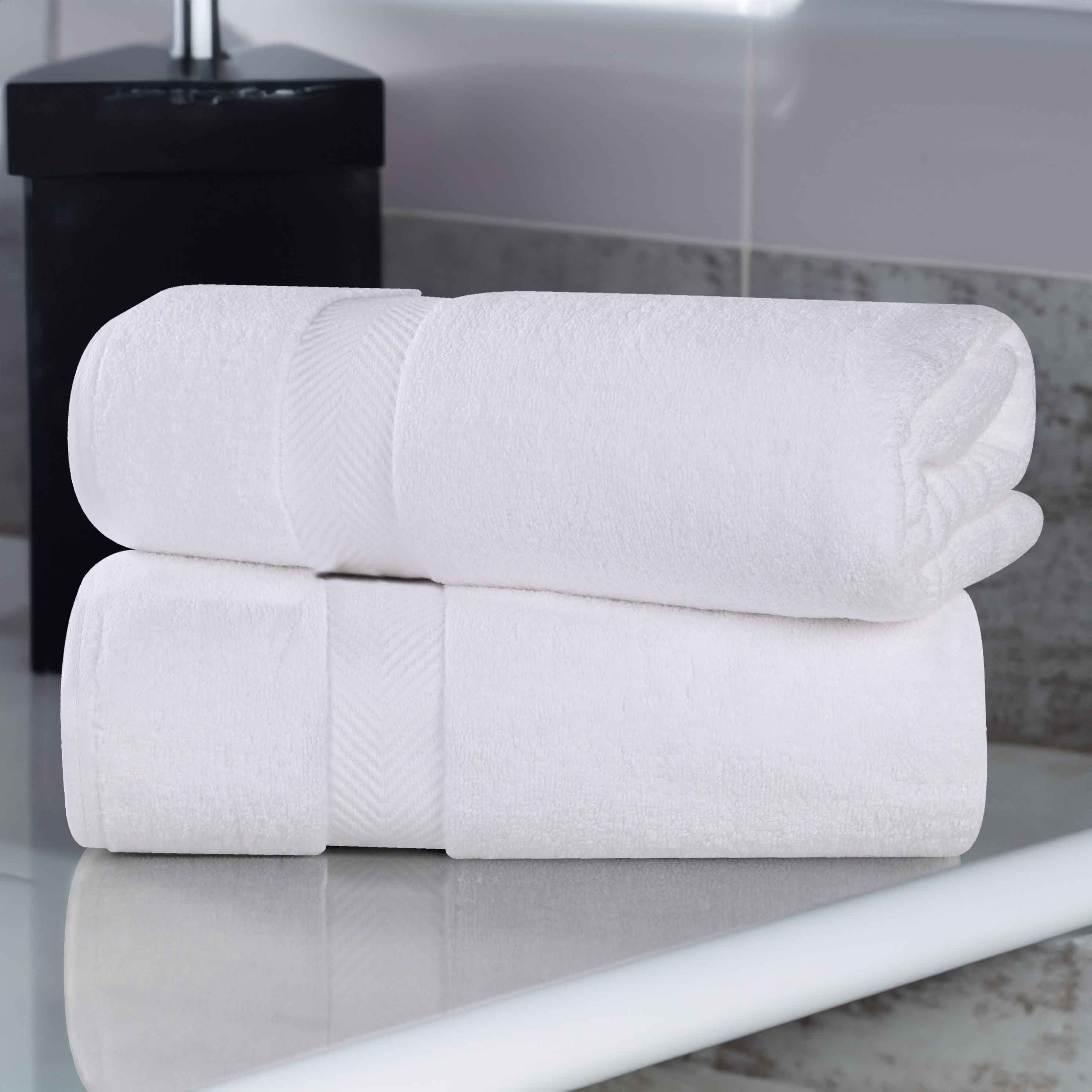 Premium Cotton Zero Twist 2-Piece Bath Sheet Towel Set - Ultra Soft & Absorbent for Spa, Bathroom & Beach Use