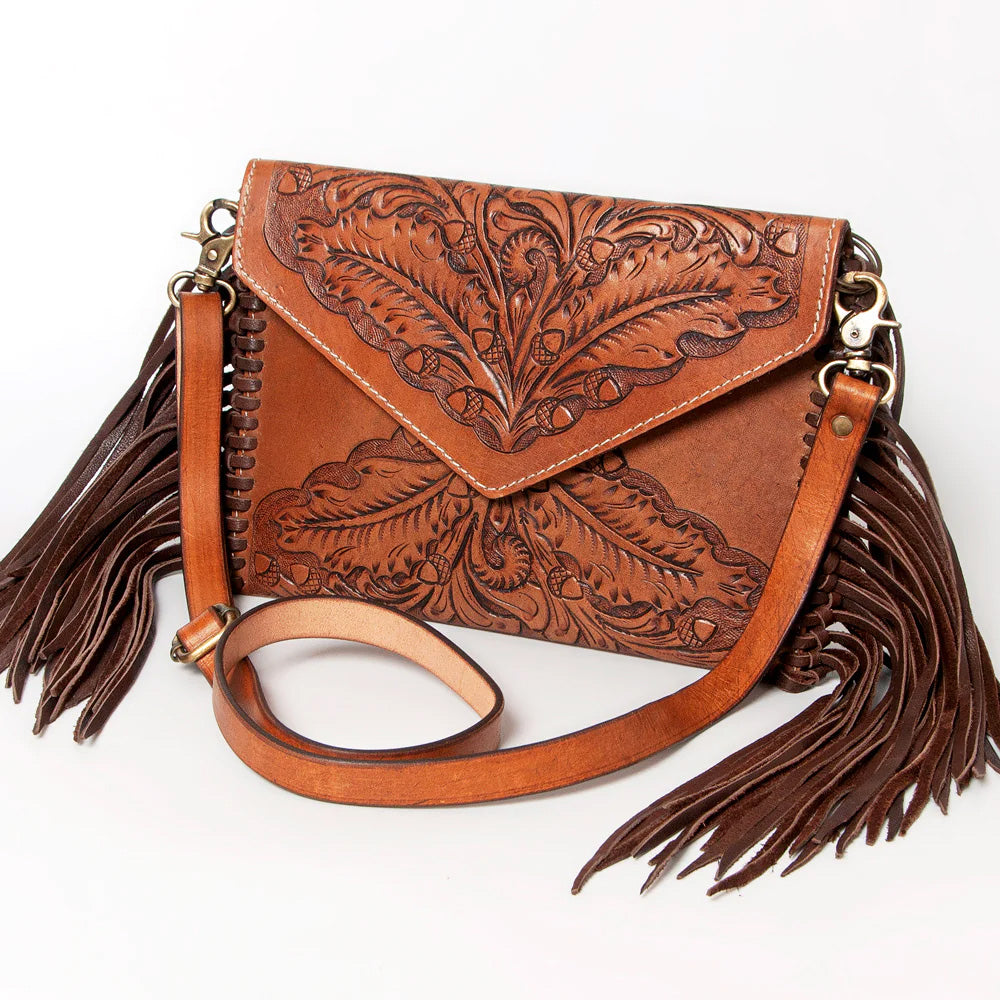American Darling Genuine Tooled Leather Crossbody Bag for Women - Stylish & Durable Everyday Purse for Work, Travel & Casual Outings