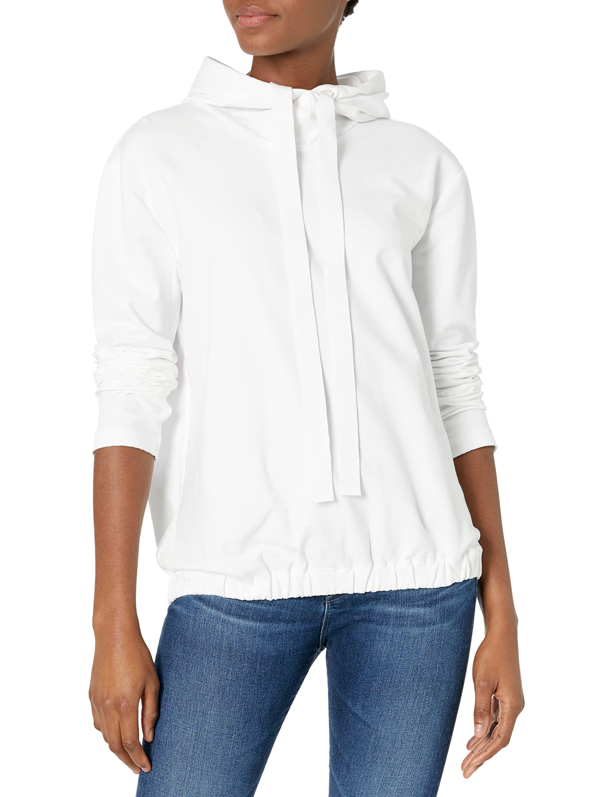 Norma Kamali Women's Boyfriend Hooded Sweatshirt | Oversized Cotton Pullover | Casual Streetwear & Loungewear for Everyday Comfort