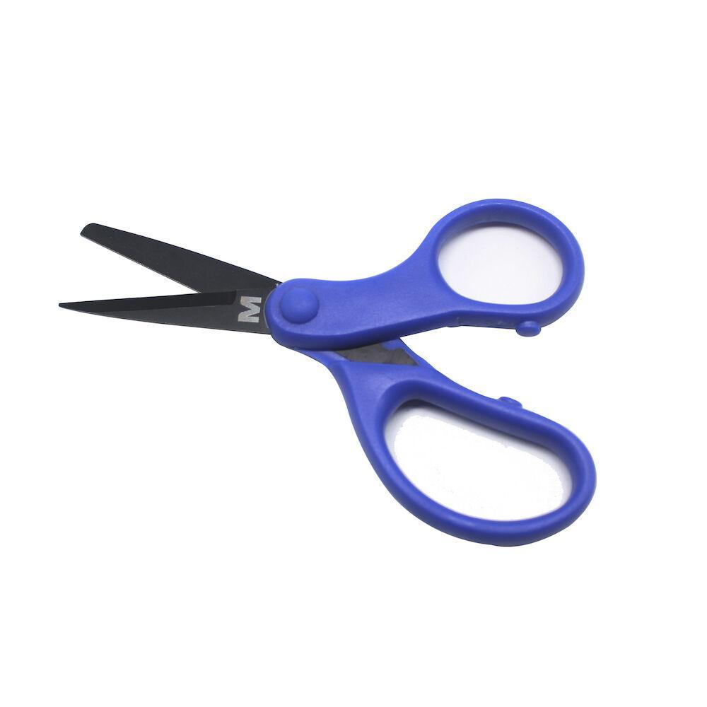 Mustad MTB003 Small Braid Scissors - Professional Fishing Line & Hair Cutting Shears for Fly Tying, Crafting & DIY Projects