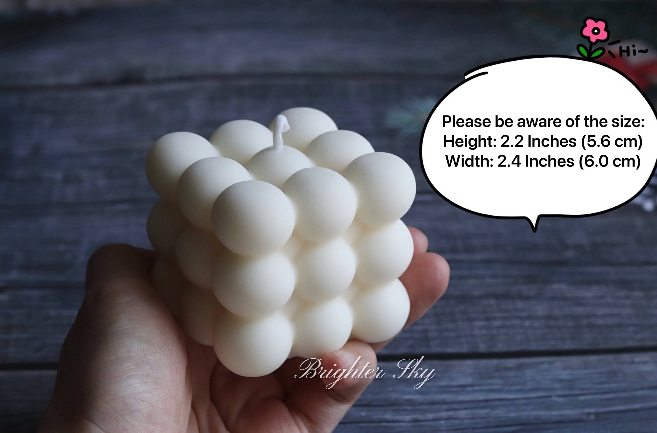 Premium Natural Soy Wax Bubble & Knot Candle Set - Beige French Vanilla Scented Candles for Home Decor, Romantic Gifts for Her, Birthday & Housewarming Presents for Friends - Perfect for Relaxation, Spa Nights & Cozy Ambiance