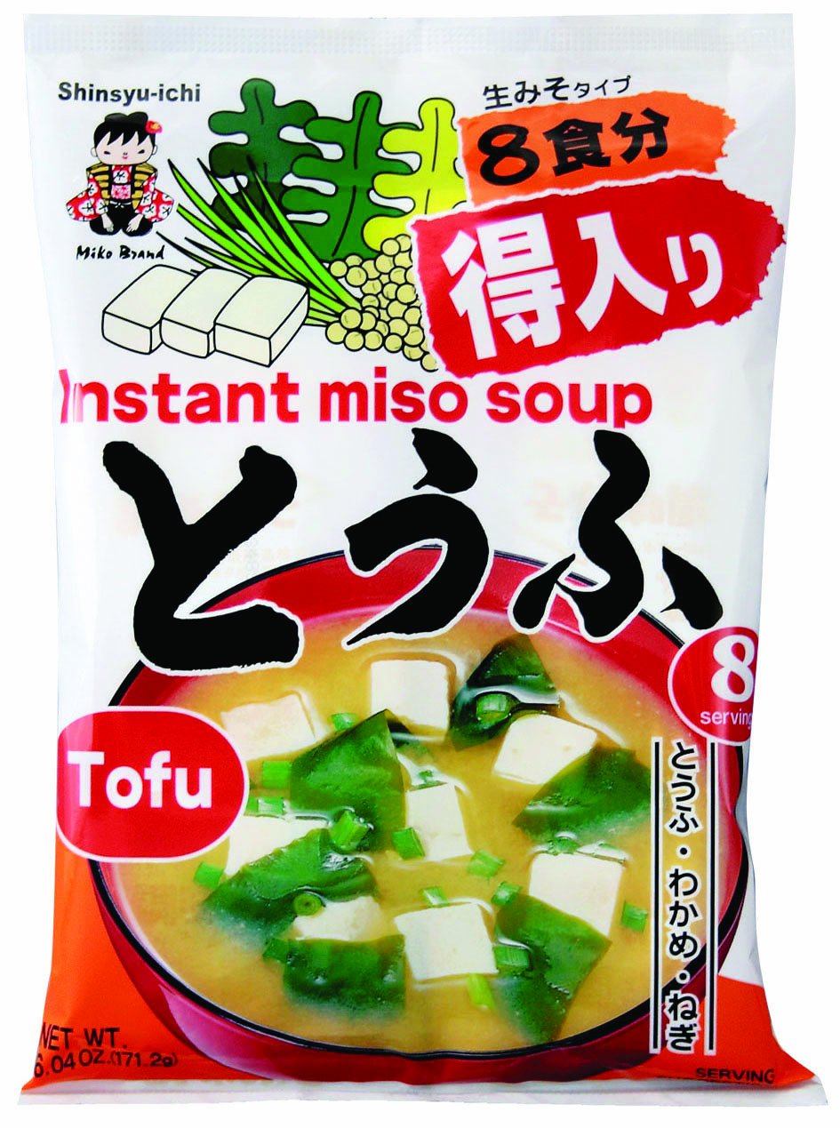 Oldparents Shinsyu-ichi Instant Miso Soup with Tofu - 6.04 oz (171.2 g) Pack of 4 - Quick & Healthy Japanese Meal for Breakfast, Lunch or Office Snacks