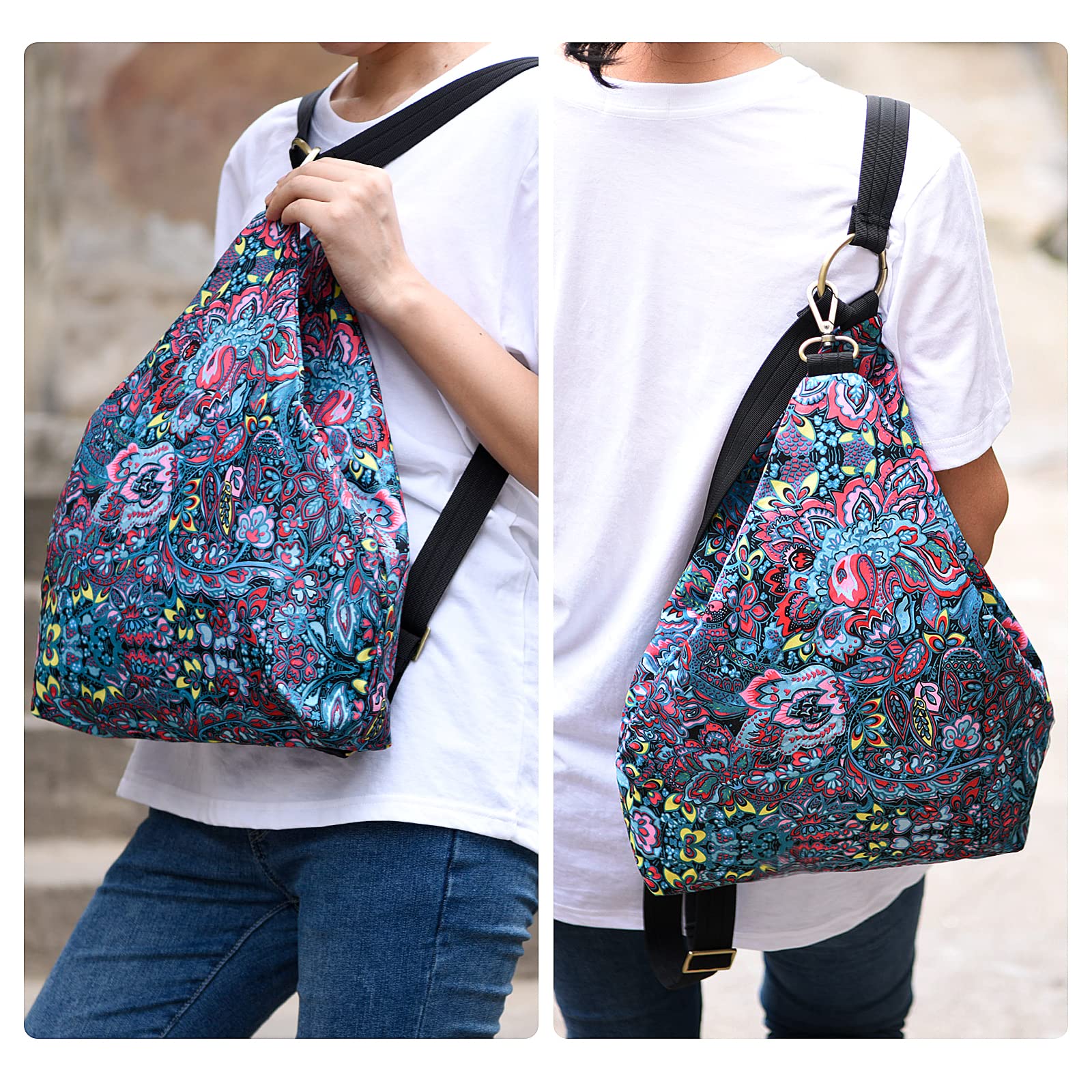 Black Butterfly Premium Women's Backpack - Bohemian Style Fashion Casual Daypack & Small Purse Backpack (03-Blue) | Perfect for Travel, Work, College & Everyday Use
