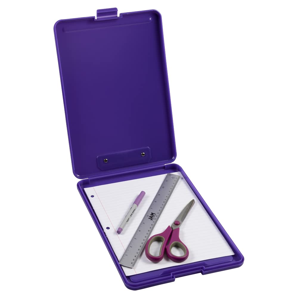 Plastic Clipboard with Metal Clip - Letter Size Storage for Office & School