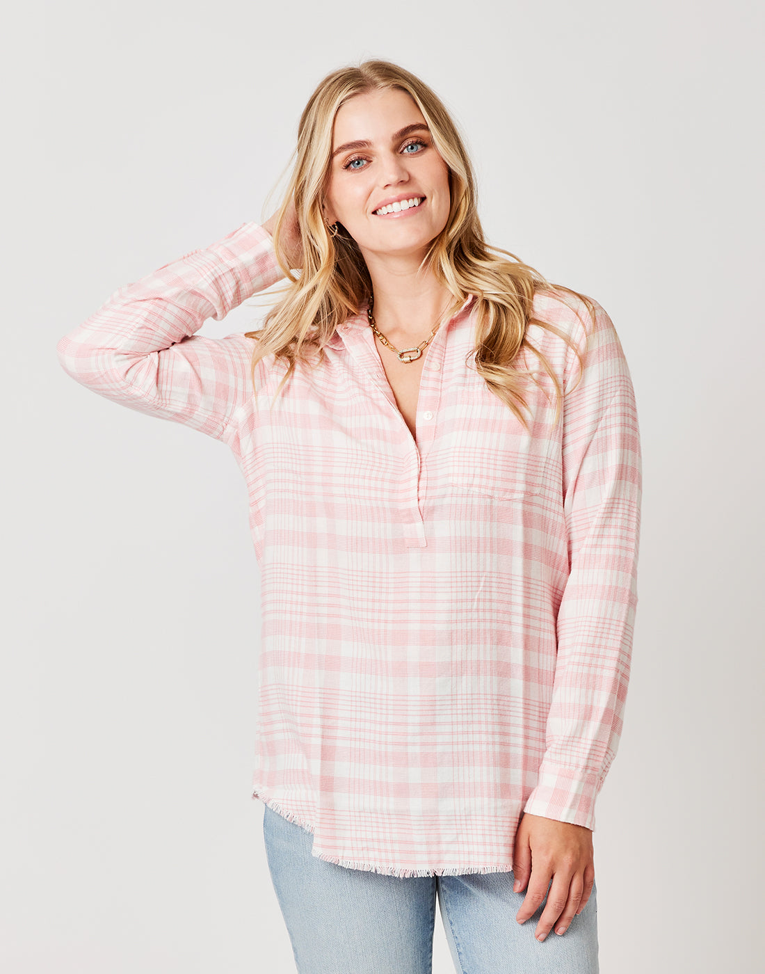 Sawyer Twill Grapefruit Plaid Shirt - Final Sale | Stylish Casual Wear for Men & Women | Perfect for Office, Outings & Everyday Fashion