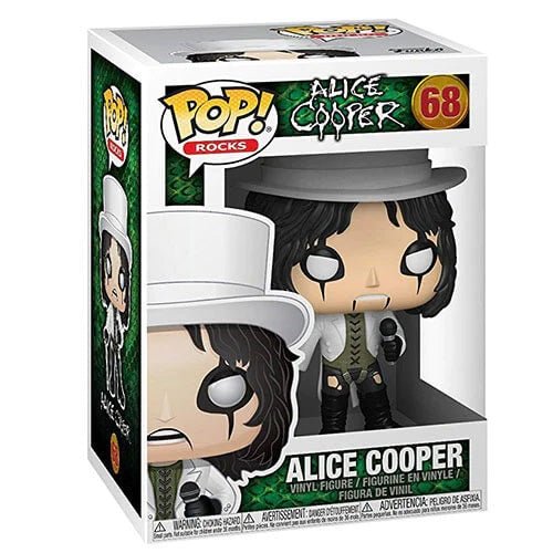 Alice Cooper Funko Pop Vinyl Figure #68 - Official Collectible for Rock Music Fans & Gift for Halloween Decorations