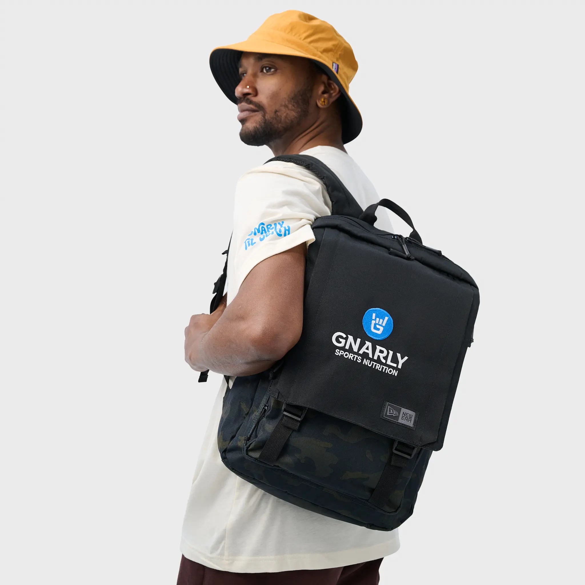 Gnarly X New Era Backpack - Durable Laptop Backpack for Men & Women, Water-Resistant School & Travel Backpack with USB Charging Port - Perfect for College, Work, Hiking & Daily Commute
