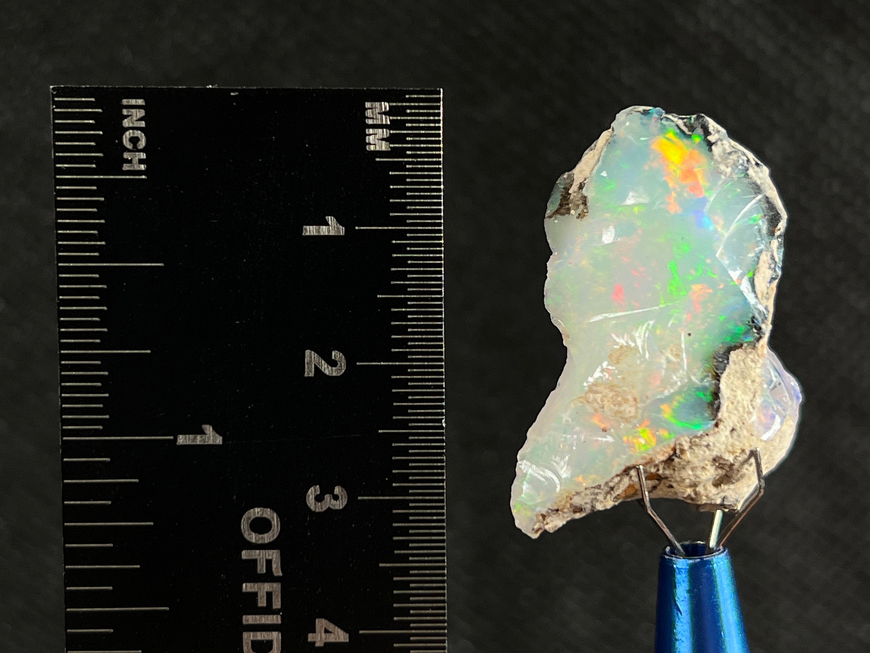 Premium 4A Welo Opal Raw Crystal - Certified Cutting Grade Opal for Jewelry Making (50589) | Ideal for Rings, Necklaces & Handcrafted Gemstone Designs