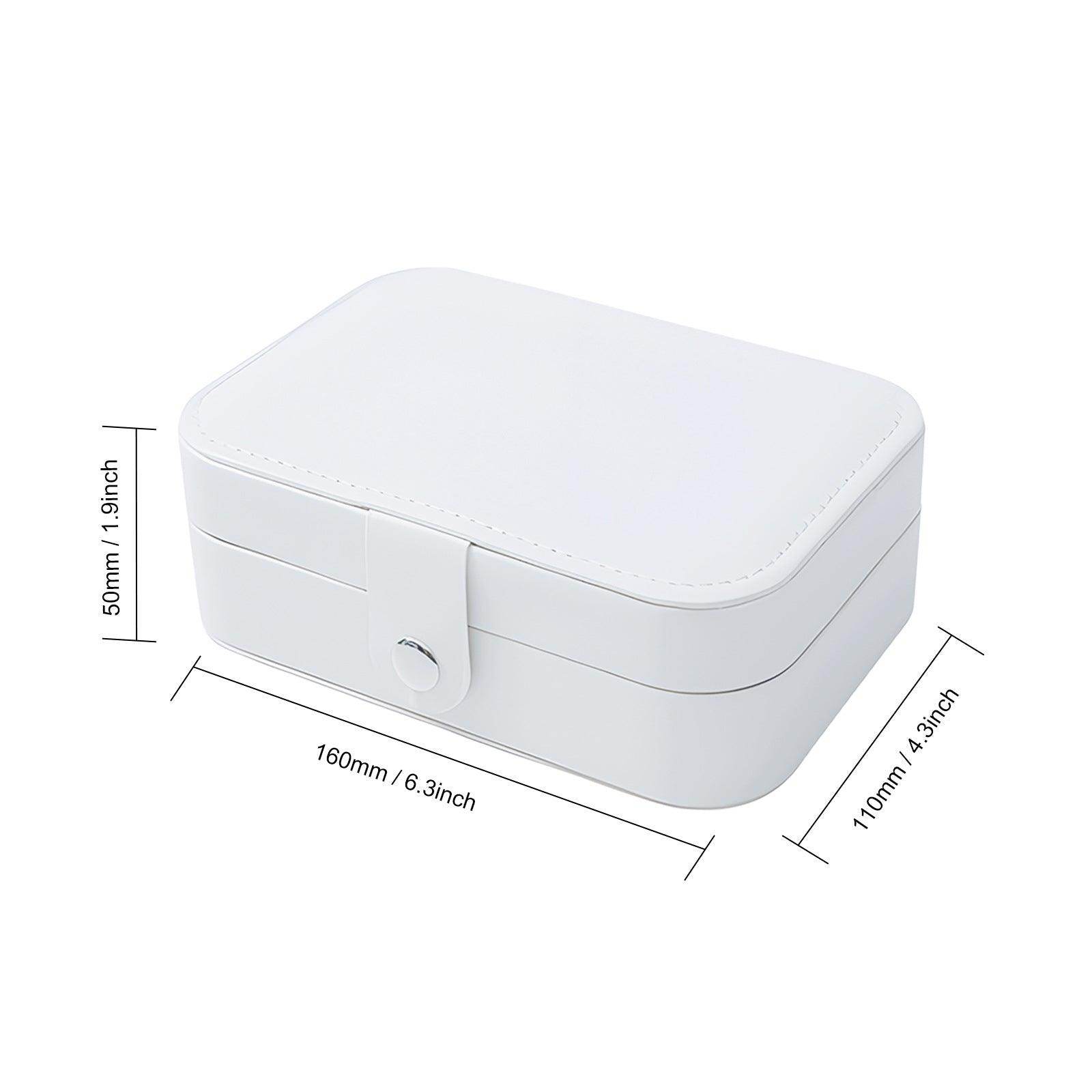 Portable Jewelry Box Organizer - Travel Jewelry Case with Multiple Compartments for Necklaces, Rings & Earrings - Perfect for Travel, Home Storage & Gifts (Model: 793322458508)