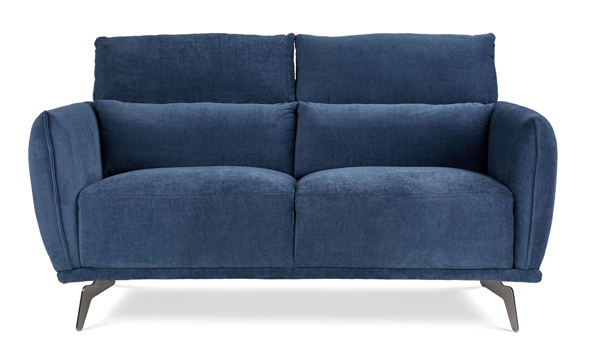Arie Loveseat Sofa in Blue - Modern Two-Seater Couch for Living Room, Bedroom, or Office - Comfortable and Stylish Furniture for Small Spaces
