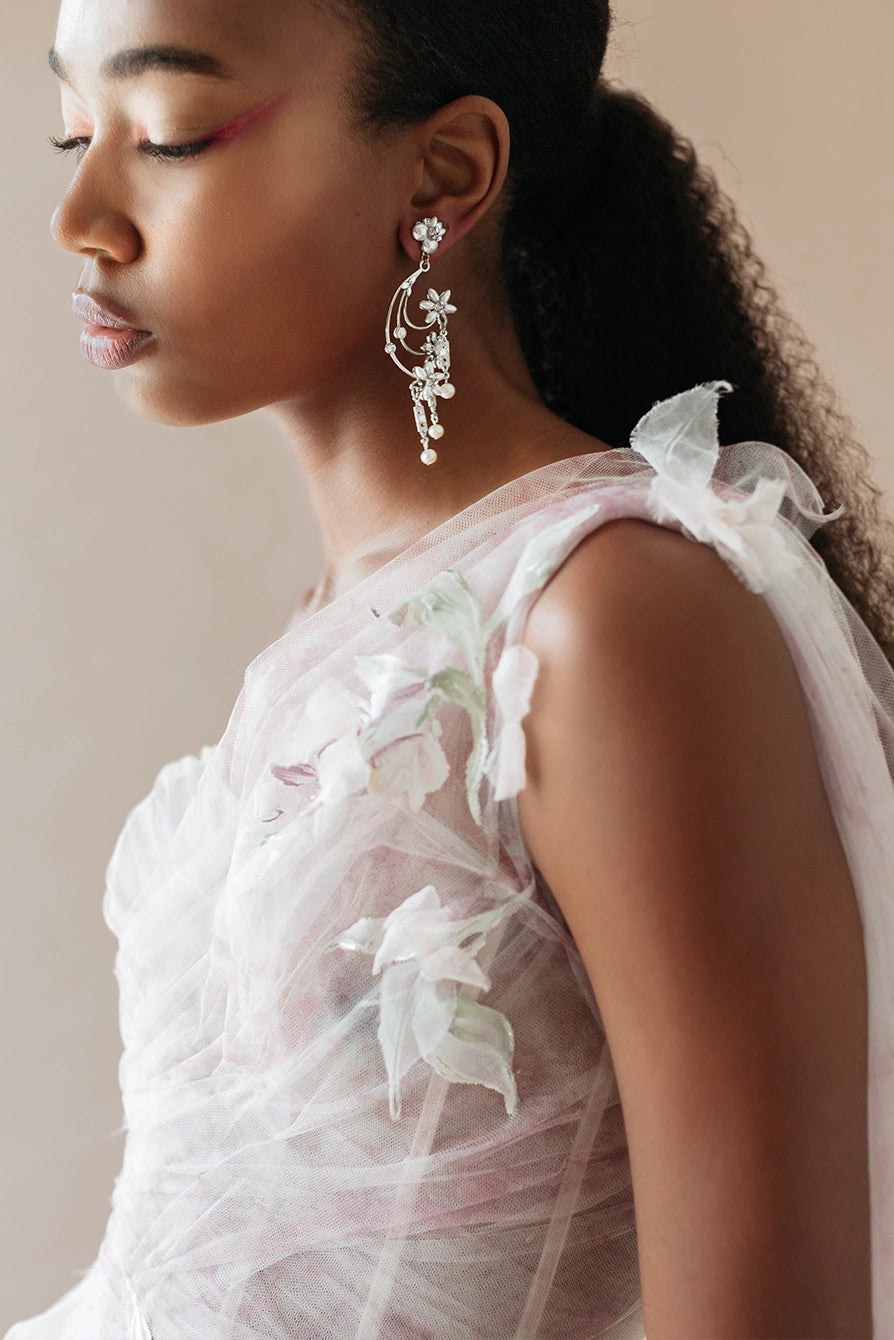 Elegant Flower Earrings for Women - Dainty Floral Studs & Dangle Jewelry - Perfect for Weddings, Parties & Everyday Wear