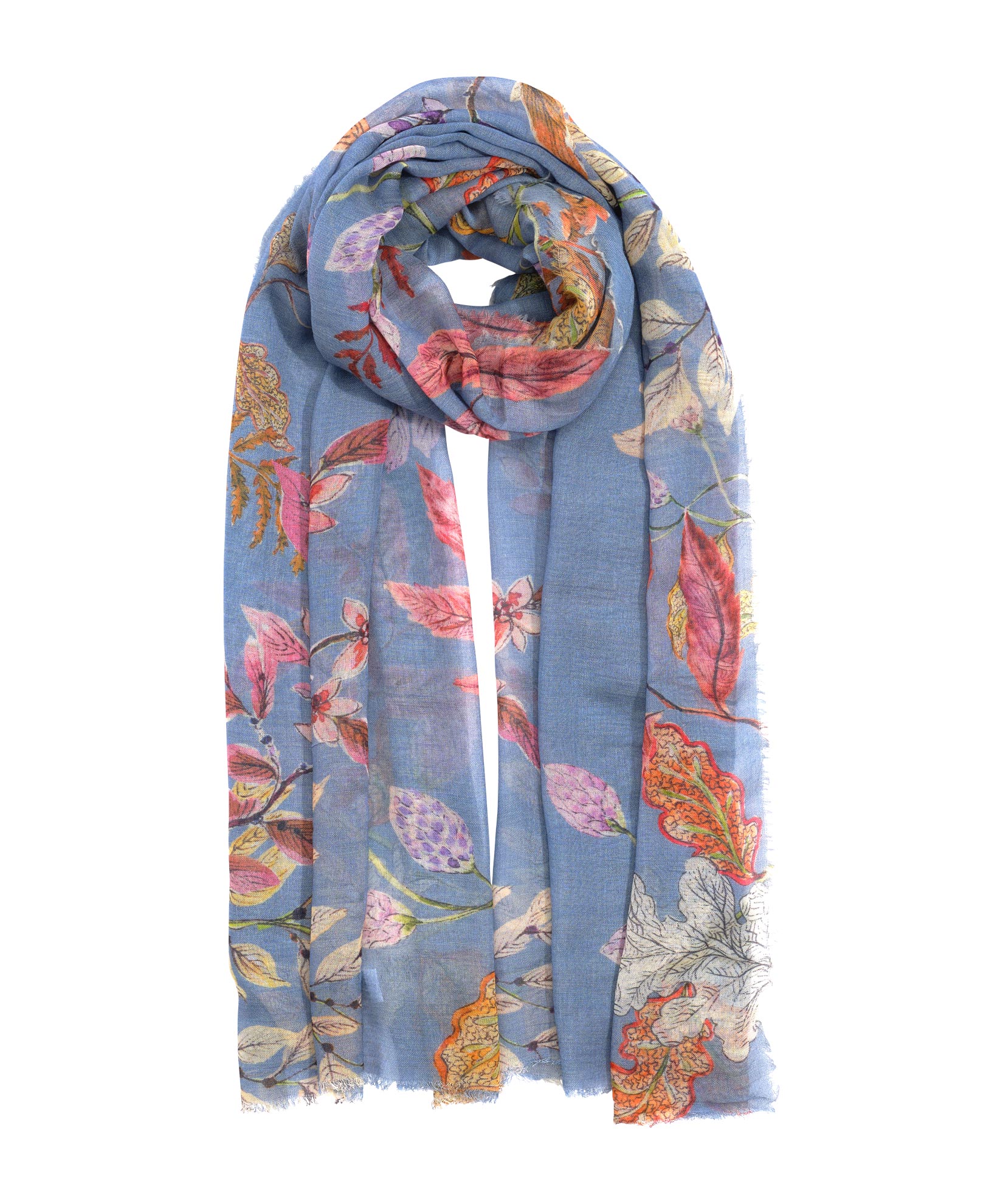 Floral Trail Wrap Scarf - Lightweight Boho Fashion Accessory for Women | Perfect for Spring, Summer, Beach & Outdoor Adventures