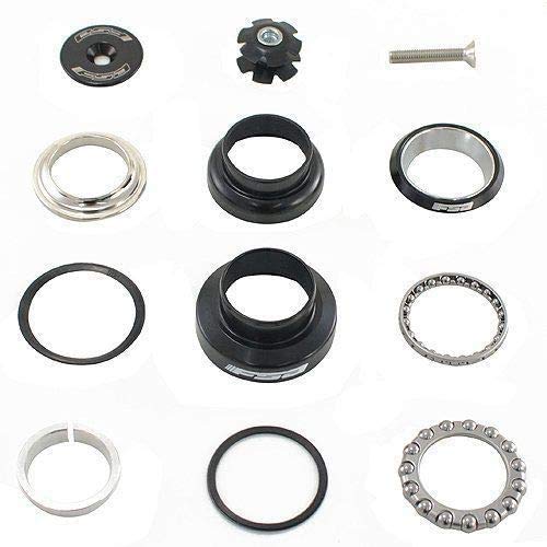 FSA NO.7 The Pig 1-1/8 Inch Threadless Heavy Duty Bicycle Headset for BMX, MTB & Road Bikes - Black (XTE1636-N) | Durable Bike Component for Off-Road, Street & Commuter Cycling