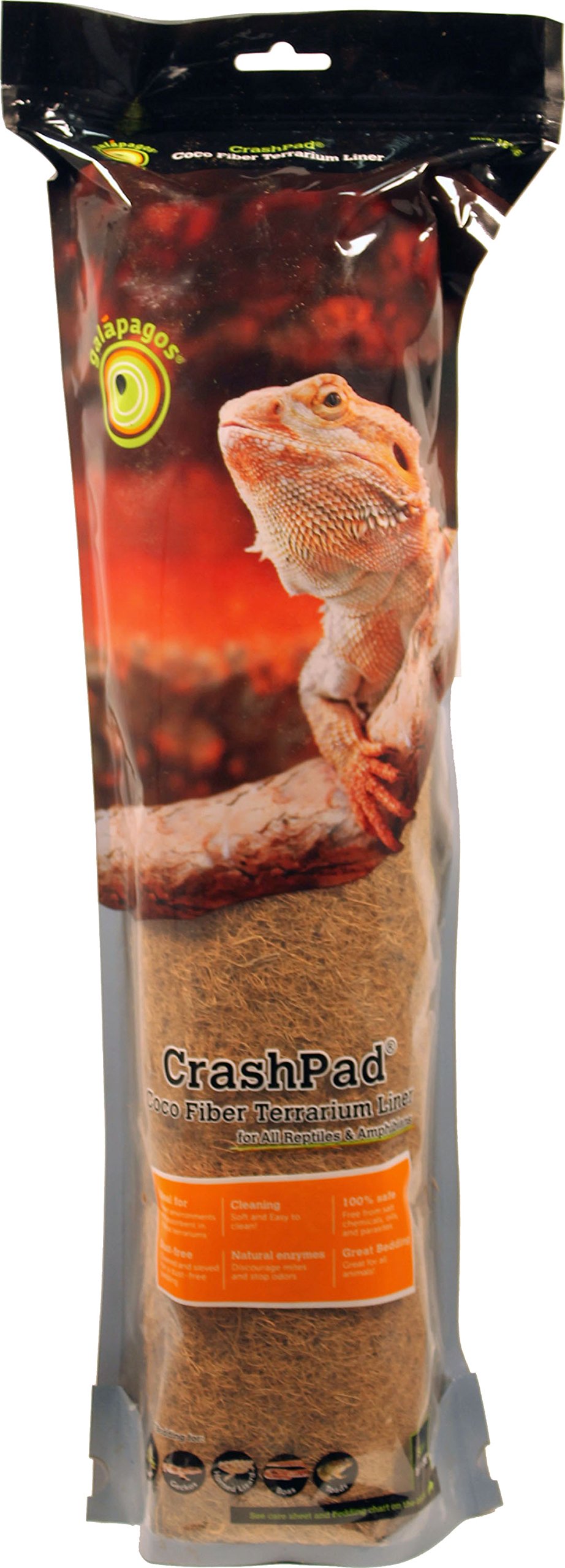 Natural Coco Fiber Crash Pad - Eco-Friendly Terrarium Liner for Reptiles, Amphibians & Small Pets | Perfect for Vivariums, Habitats & Pet Bedding
