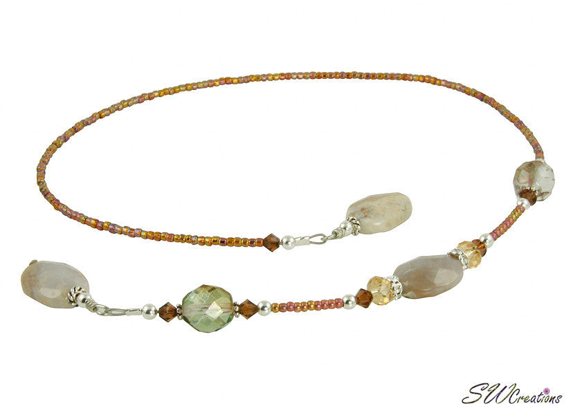 Iridescent Agate Gemstone Beaded Bookmark - Handmade Crystal Stone Bookmark for Readers, Book Lovers & Gift Giving - Perfect for Journals, Bibles & Novels