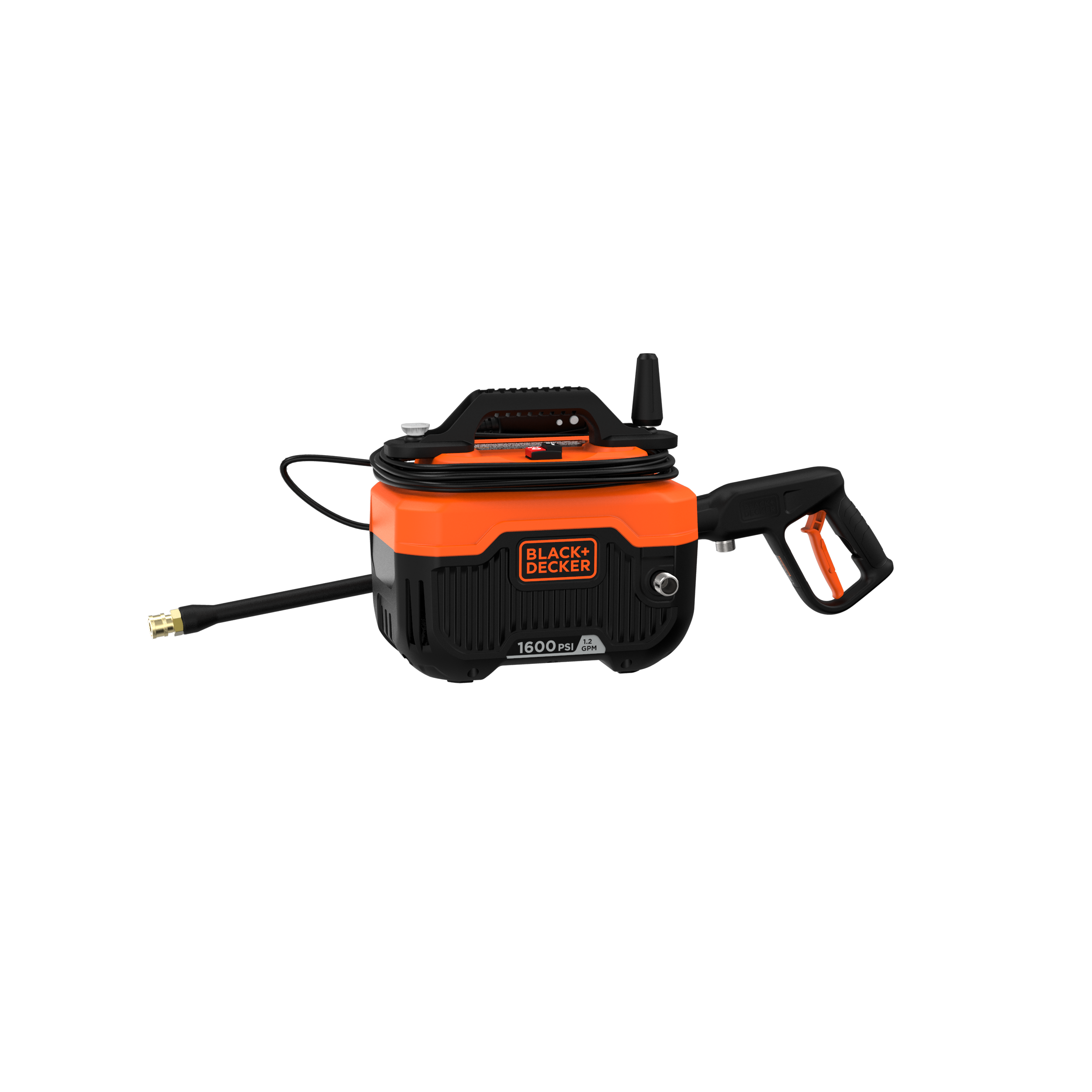 1,600 MAX PSI Electric Pressure Washer - 1.2 GPM Cold Water Power Cleaner for Home, Driveway, Deck, Patio & Car Washing
