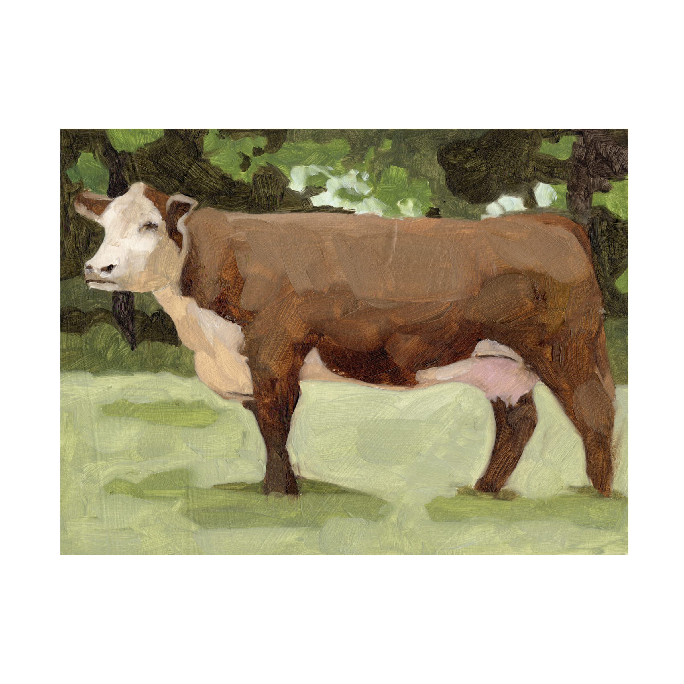 Trademark Fine Art 'Wandering Fields II' Canvas Wall Art by Melissa Wang - Modern Landscape Painting for Living Room, Bedroom & Office Decor
