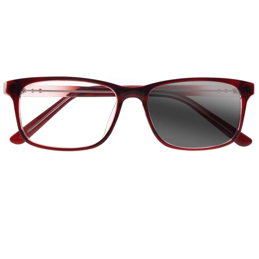 Progressive Transition Photochromic Reading Glasses for Men & Women - Light Adjusting Multifocal Eyewear for Indoor/Outdoor Use, Reading, Driving & Computer Work