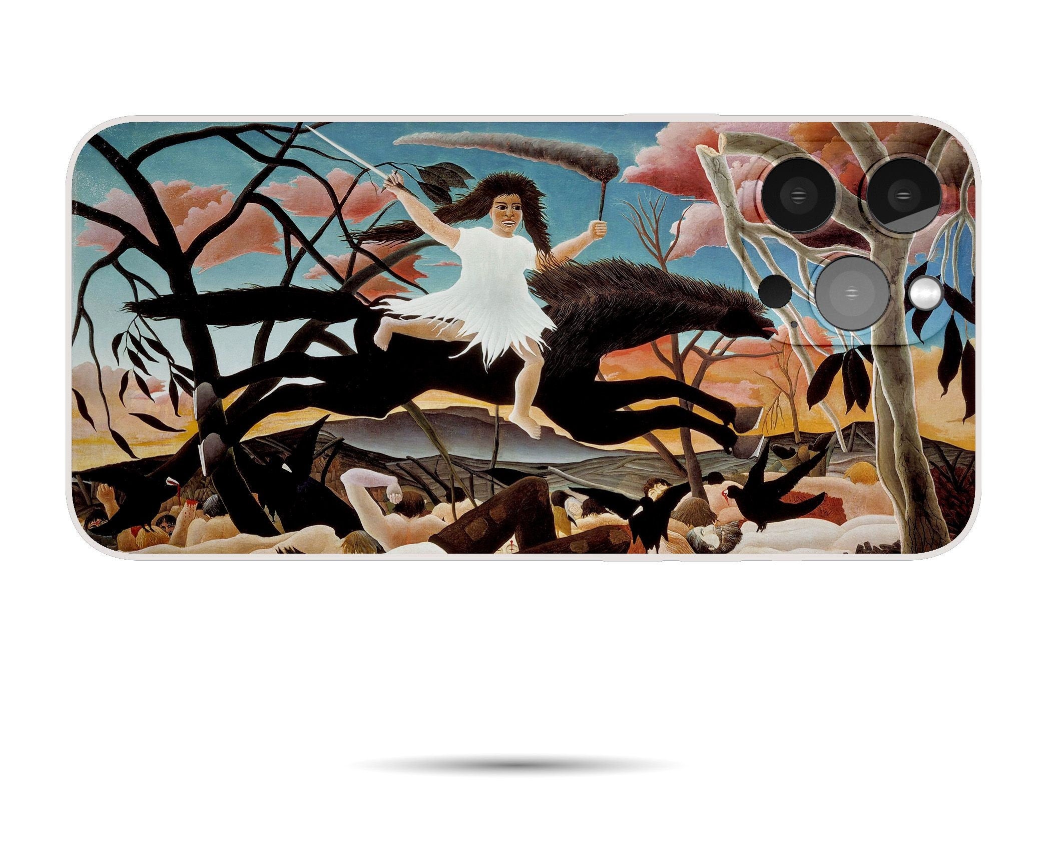 Henri Rousseau Famous Painting iPhone 14/12 Mini Silicone Case - Artistic Aesthetic Phone Cover - Perfect Gift for Her - Durable Protection for Everyday Use & Travel