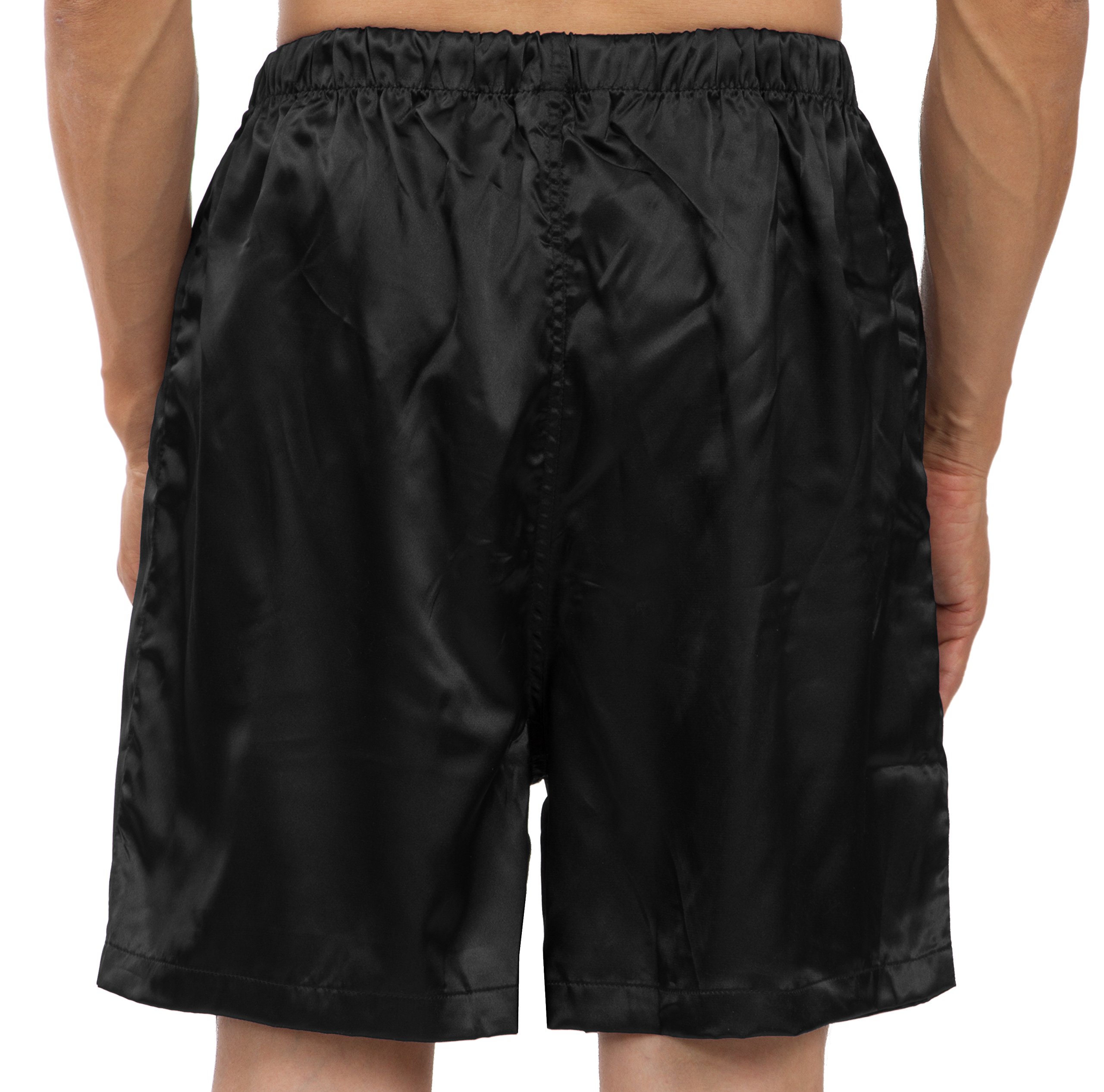 Men's Satin Pajama Pants & Boxer Shorts - Soft Sleepwear for Lounge & Relaxation at Home