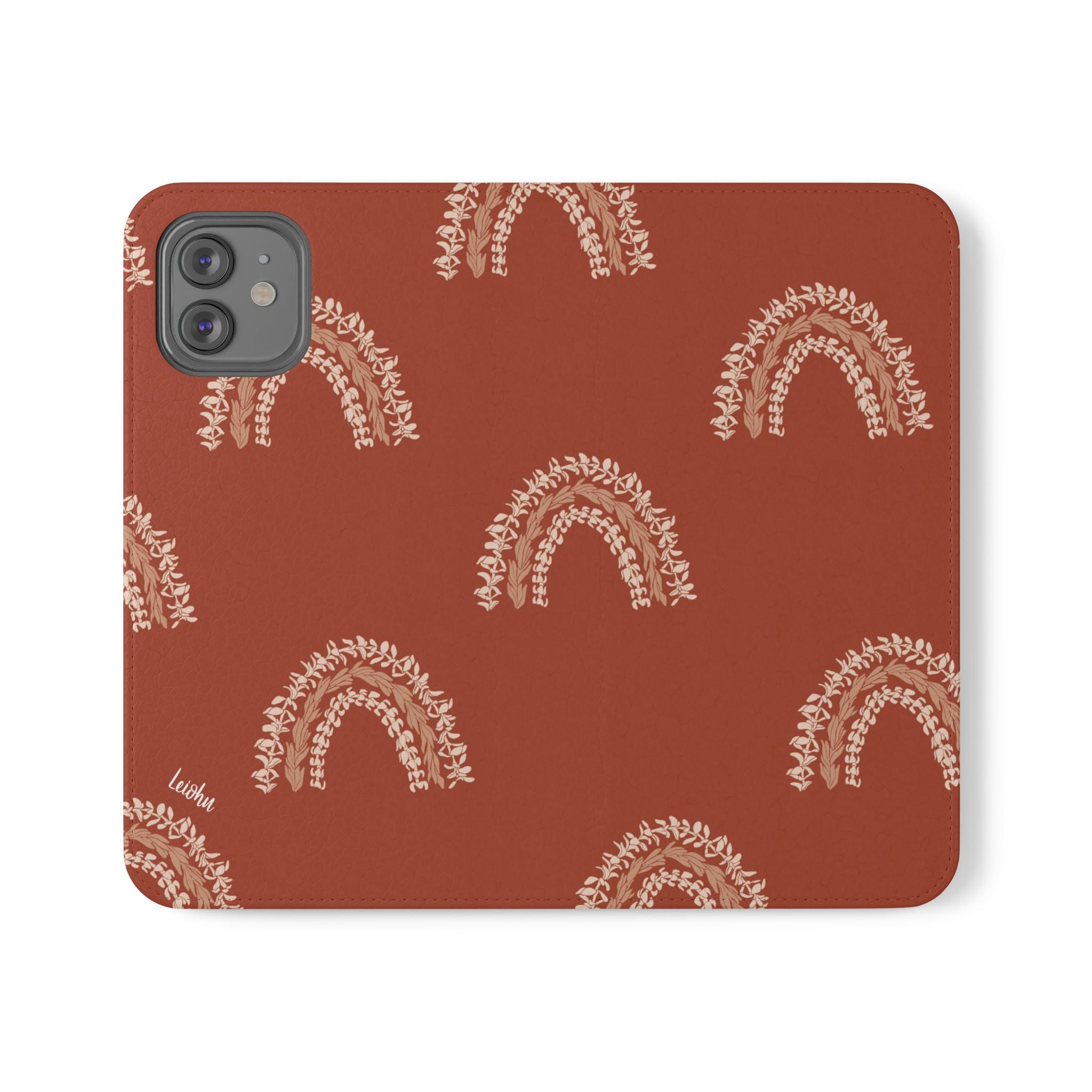 Ānuenue Lei Folio Case - Premium Hawaiian Flower Design Protective Cover for iPad, Tablet, and E-Reader - Perfect for Travel, Work, and Everyday Use