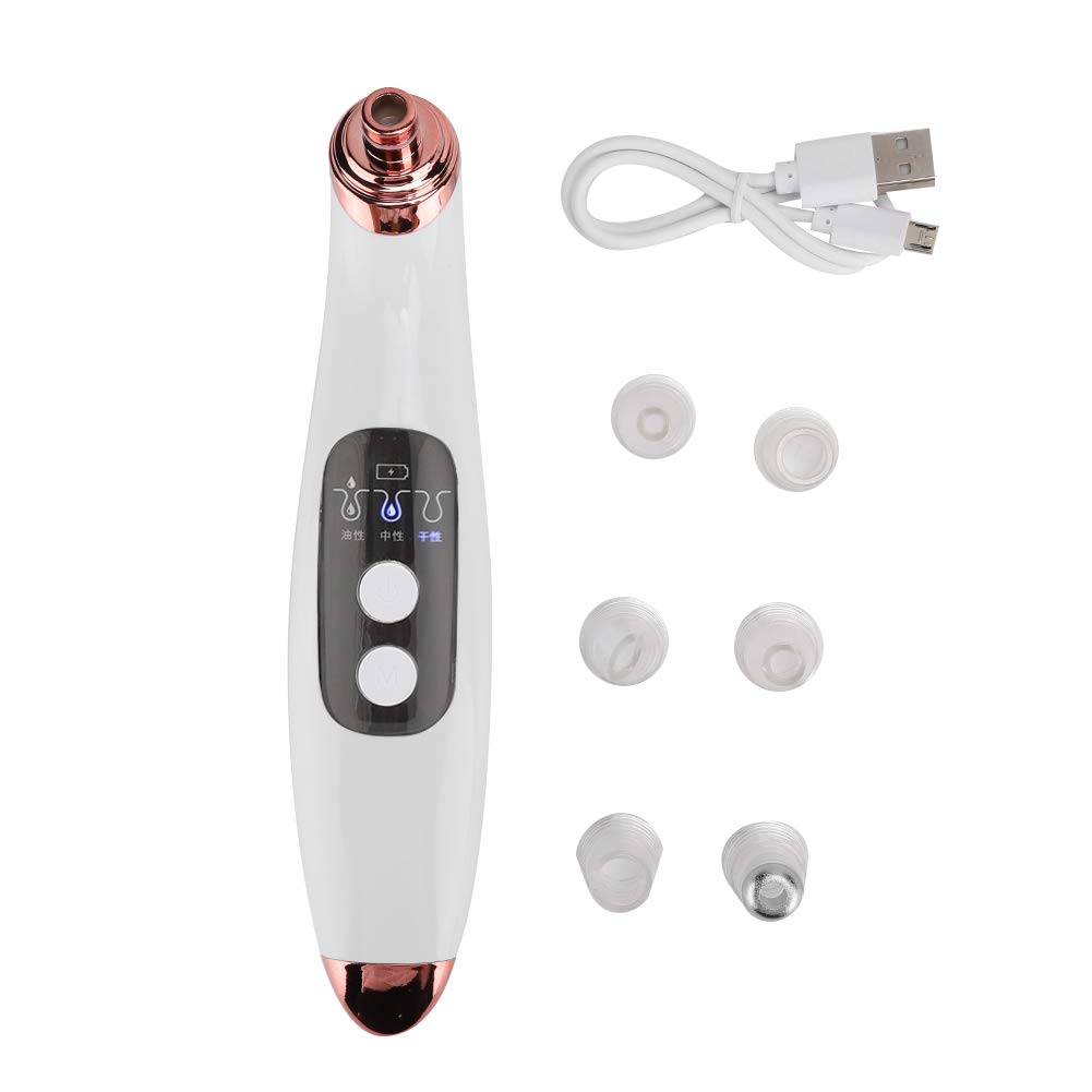 6-in-1 Electric Pore Cleanser - Blackhead & Pimple Remover, Facial Cleaning Tool with Vacuum Suction for Deep Cleansing | Perfect for Daily Skincare Routine & Spa Treatments