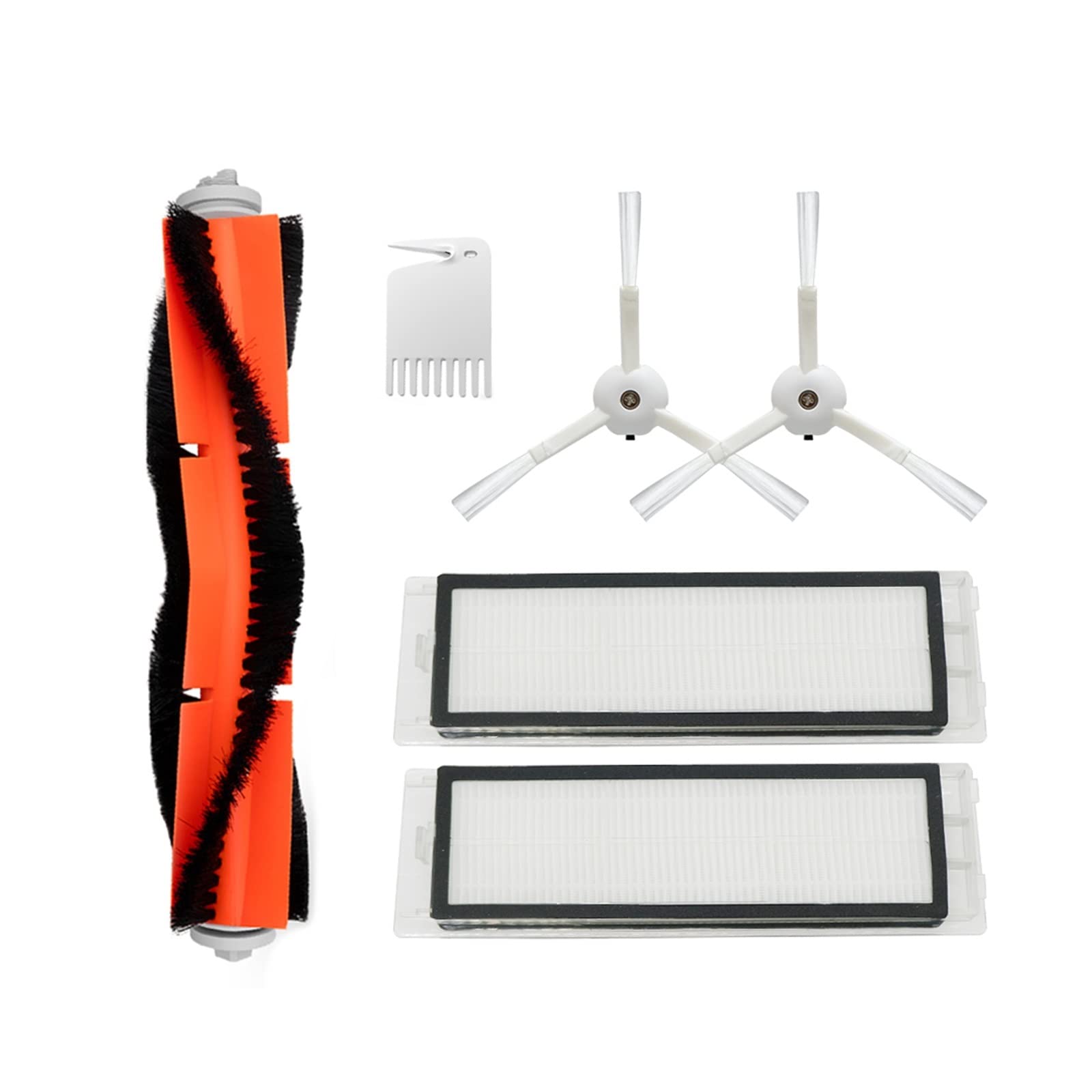 Xiaomi Roborock S50 S51 Vacuum Parts - HEPA Filter & Brushes for Home Cleaning (Chocolate)