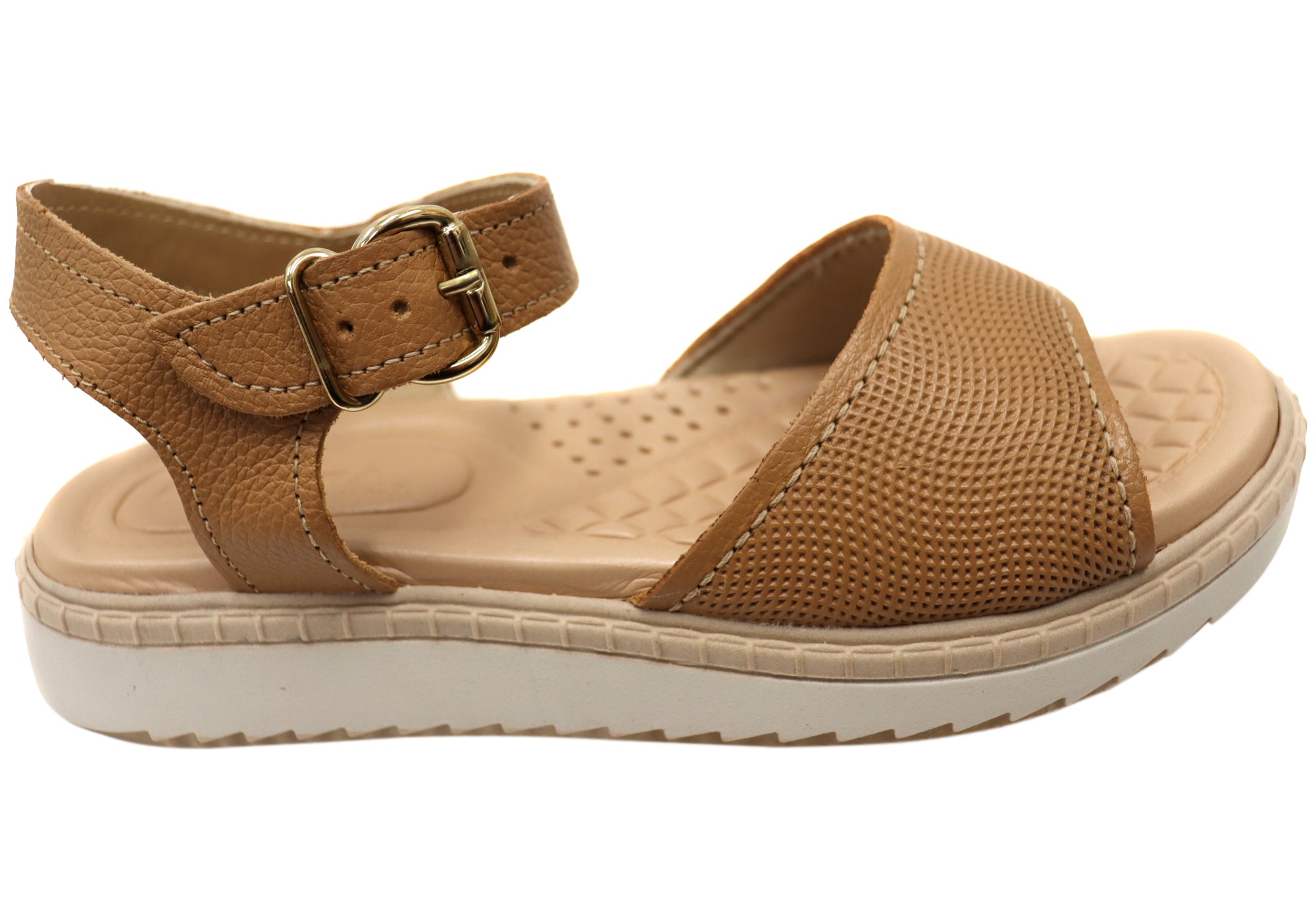 Pegada Vayano Women's Comfortable Leather Sandals - Handmade in Brazil - Perfect for Beach, Vacation & Summer Outfits