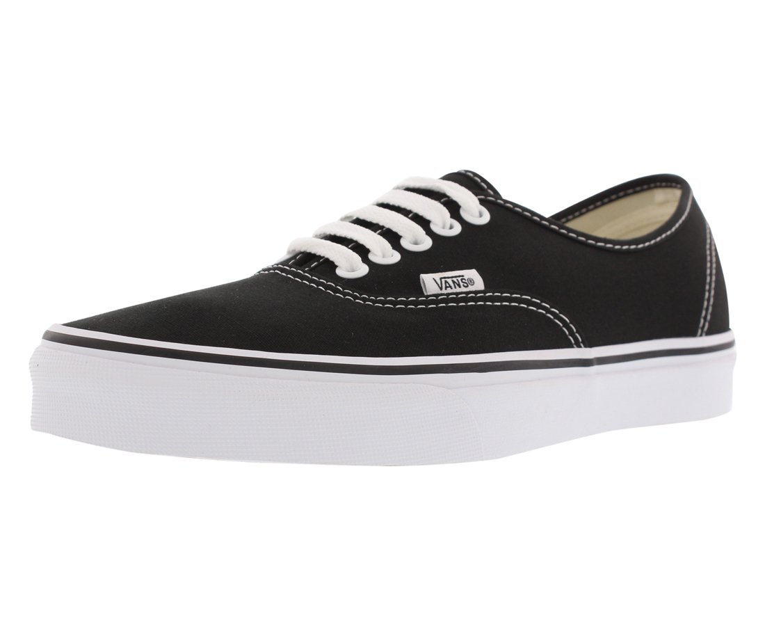 Vans Authentic Unisex Sneakers - Black & White Classic Skate Shoes for Men & Women | Casual Wear, Street Style, Skateboarding