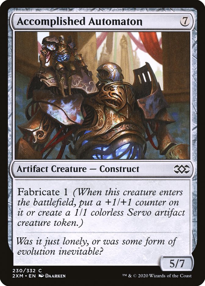Accomplished Automaton Double Masters MTG Card - Rare Magic: The Gathering Collectible Card Game for Deck Building & Commander Play