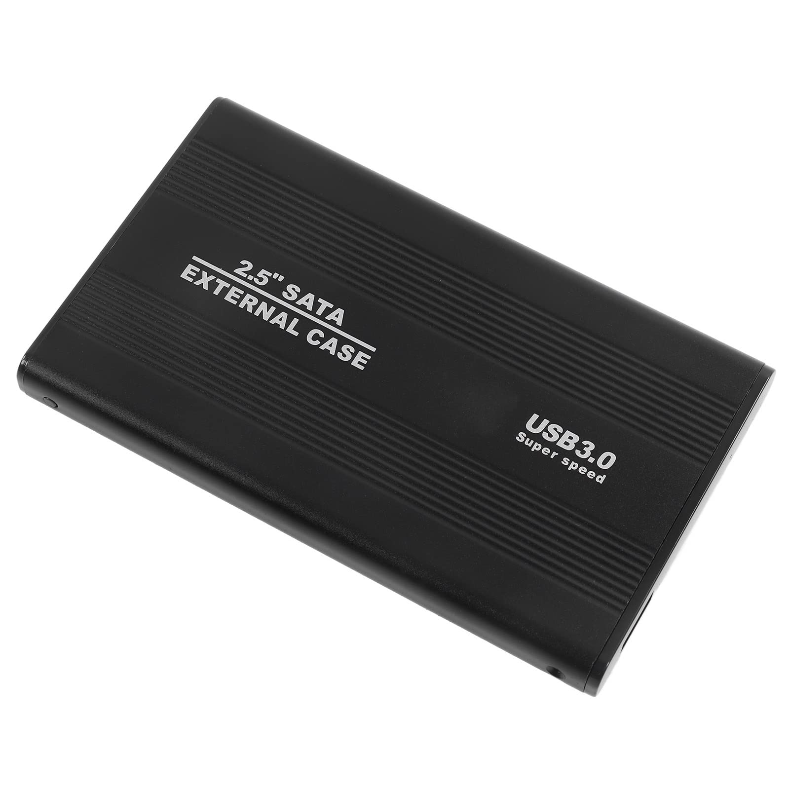 2.5 Inch HDD Enclosure - 5Gbps USB 3.0 Aluminum Hard Drive Case for Laptop & Desktop, External Storage Solution for Data Backup, Media Transfer, and File Sharing (Black)