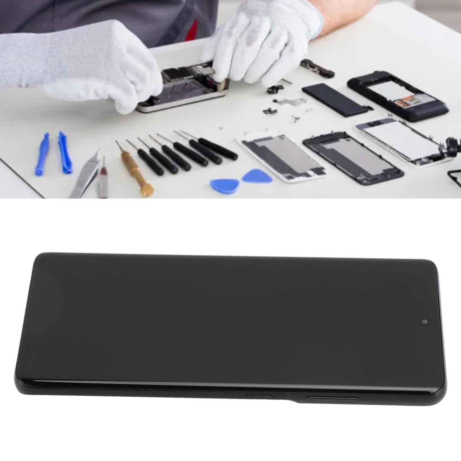 Galaxy S21 Ultra Touch Screen Digitizer Replacement - OLED Display Assembly with Repair Tools - Perfect for DIY Phone Screen Fix & Repair at Home