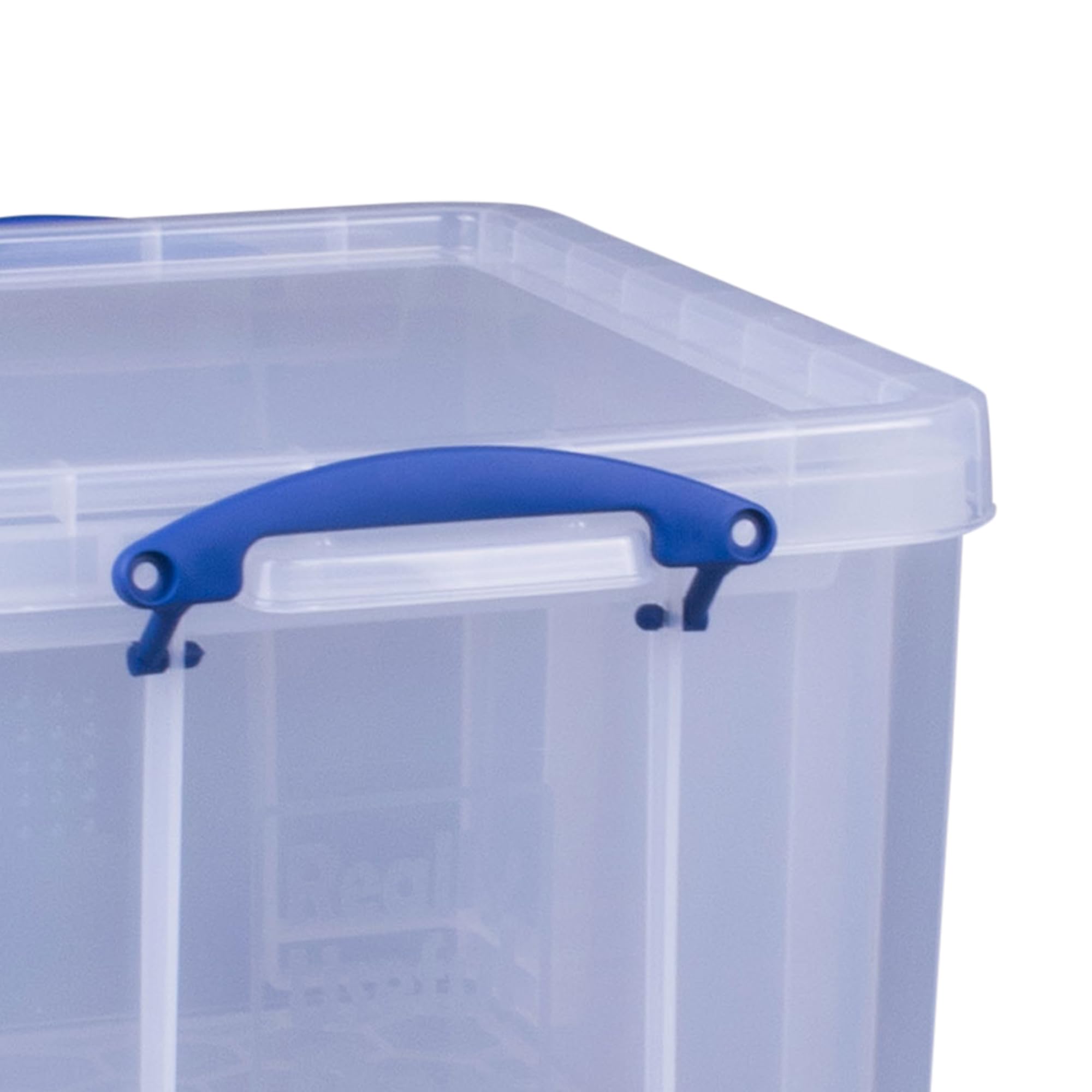 Really Useful Box 3 Pack - 32 Liter Clear Plastic Stackable Storage Bins with Lids | Organize Home, Office & Garage | Durable Storage Containers for Clothes, Toys & Supplies