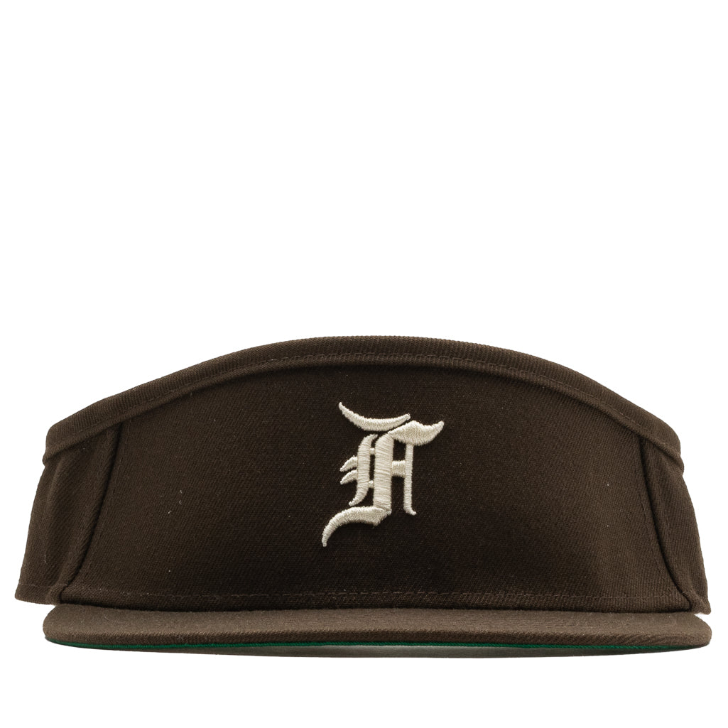New Era x Fear Of God 59FIFTY Fitted Cap - Walnut Brown Adjustable Baseball Hat for Men - Perfect for Streetwear, Sports & Casual Outfits