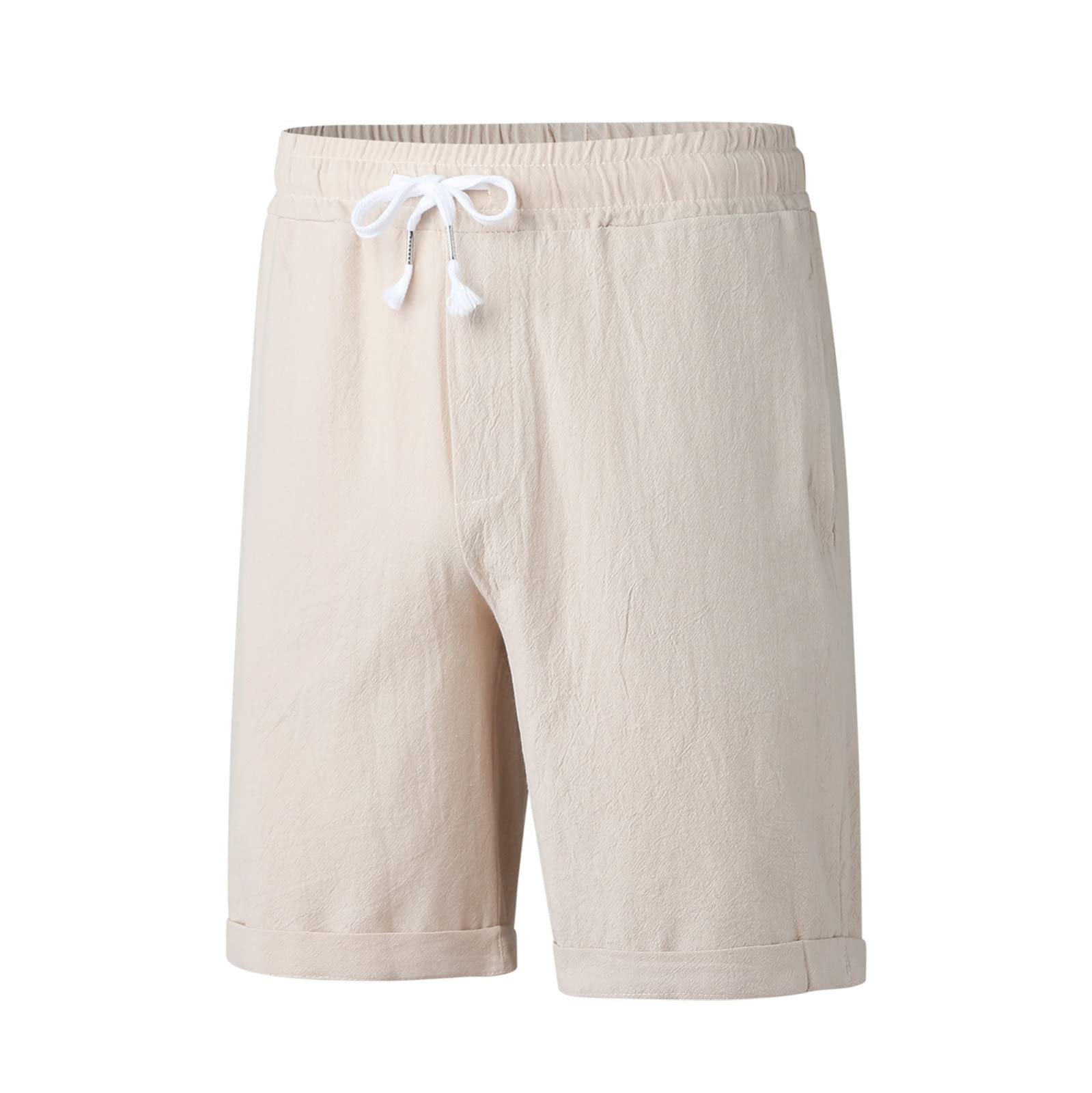 **Men's Athletic Shorts with Drawstring - Lightweight Summer Workout Shorts for Running, Gym & Casual Wear - Breathable Quick-Dry Training Pants for Men**