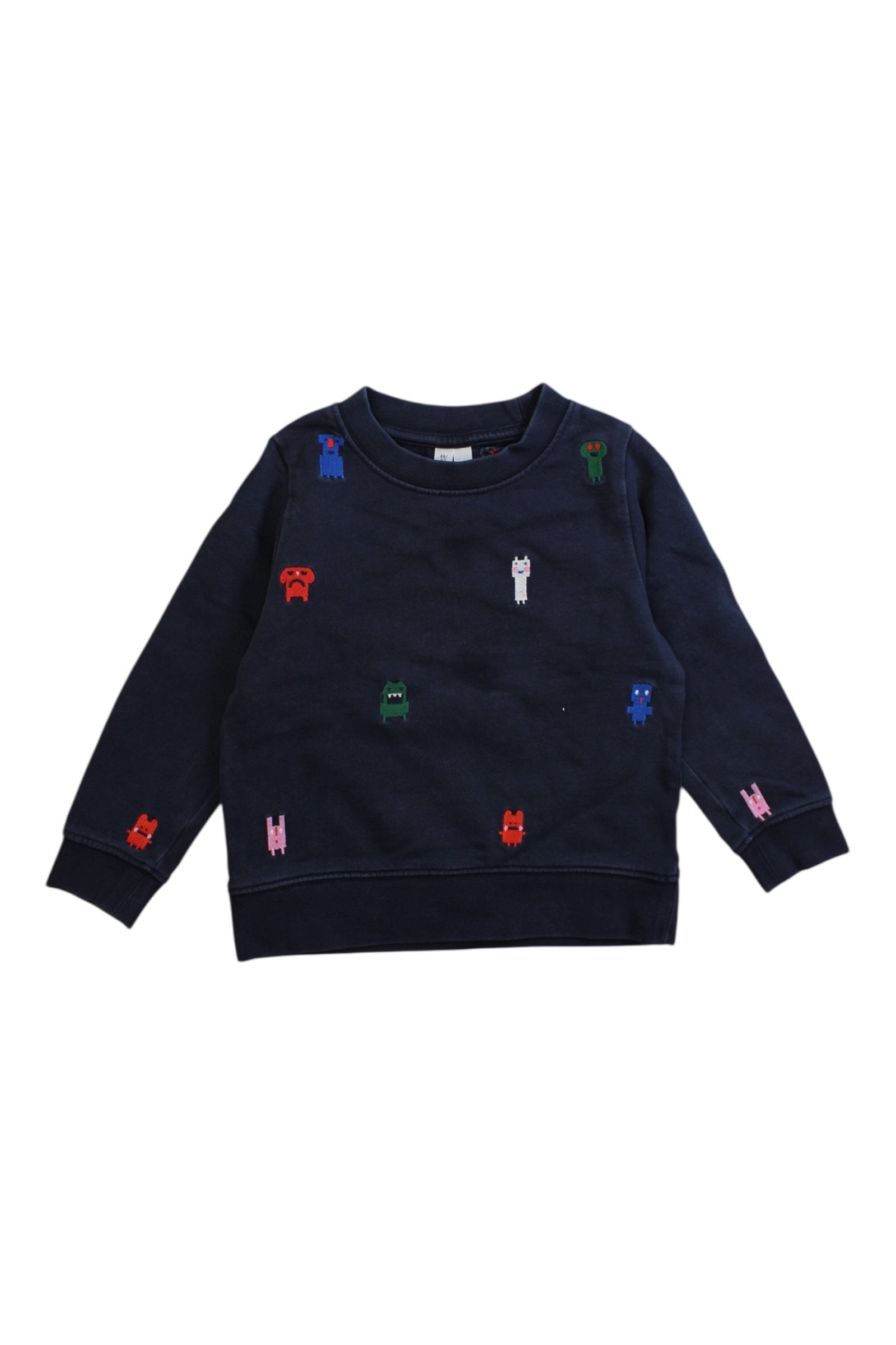 Arket Embroidered Cotton Crewneck Sweatshirt for Babies 12-24 Months - Soft & Comfortable Unisex Pullover for Playtime & Outings