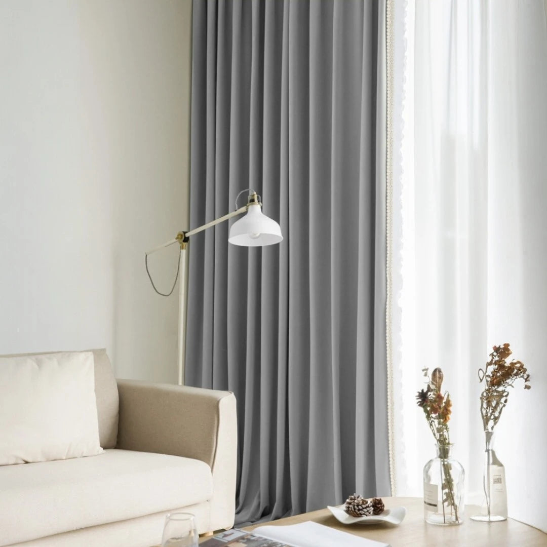Custom Catherine Velvet Floral Trim Blackout Curtains for Bedroom & Living Room - Light Blocking Window Drapes for Better Sleep & Privacy