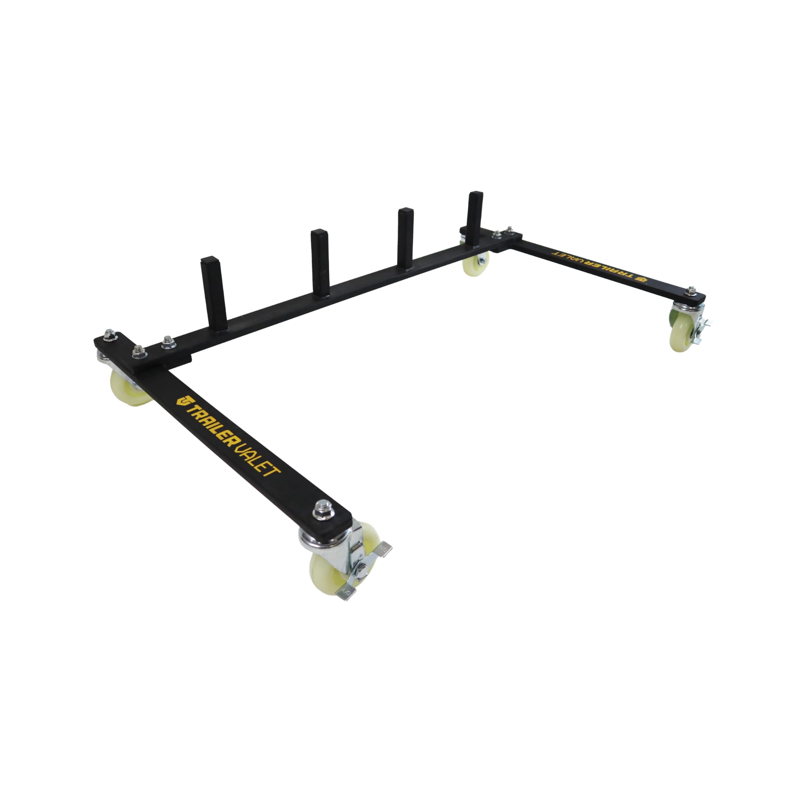 Trailer Valet Mobile Wheel Dolly Storage Rack - Heavy Duty 4-Wheel Dolly Organizer for Garage, Workshop & RV Storage - Easy Maneuvering & Space Saving Solution