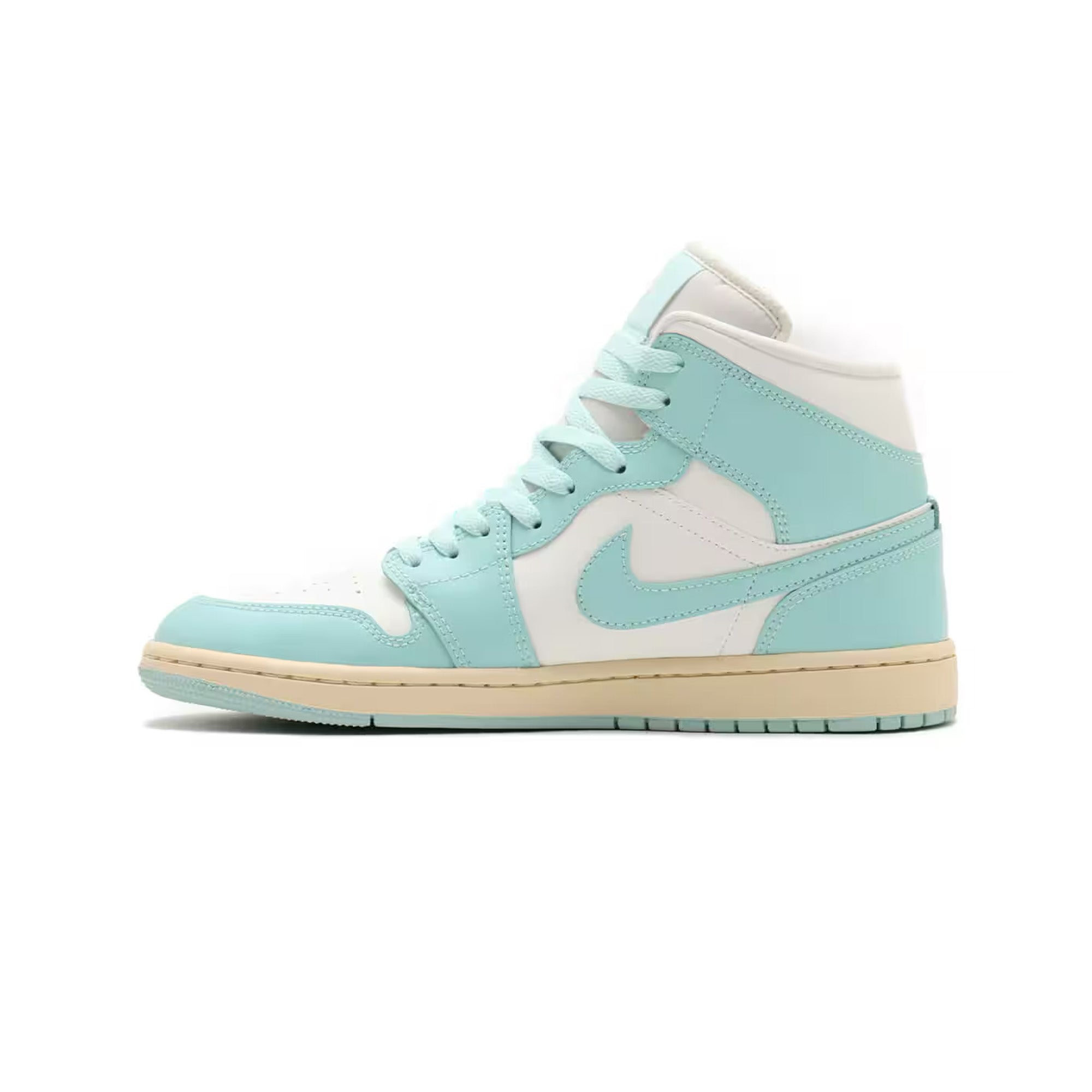 Air Jordan 1 Mid 'Light Dew' Women's Sneakers 2024 - Comfortable Basketball Shoes for Casual Wear & Street Fashion