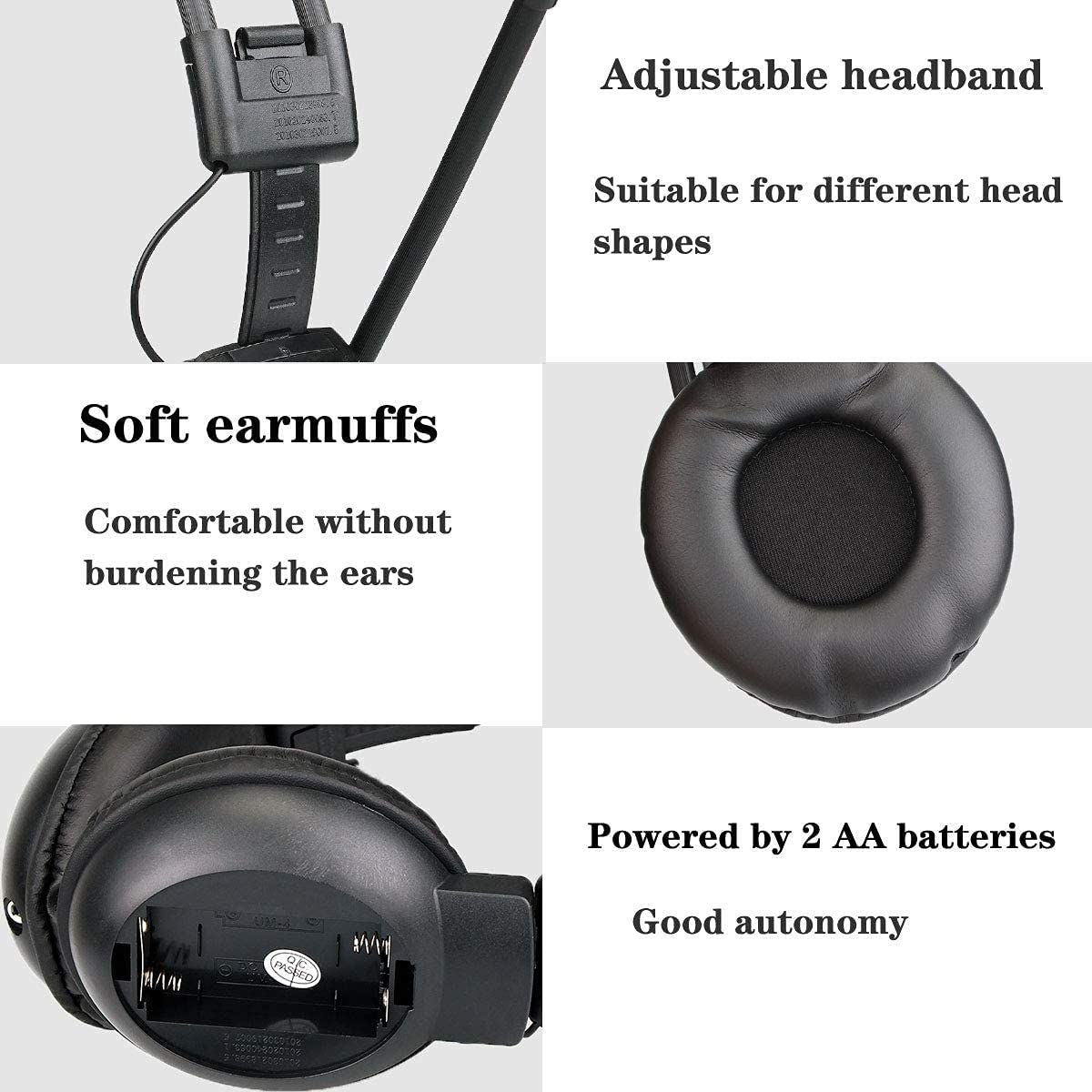 Retekess TR101 FM Radio Headphones - Wireless Digital Headset with AA Battery for Mowing, Walking, Riding, Jogging & Outdoor Activities | Perfect for Lawn Care, Commuting & Exercise