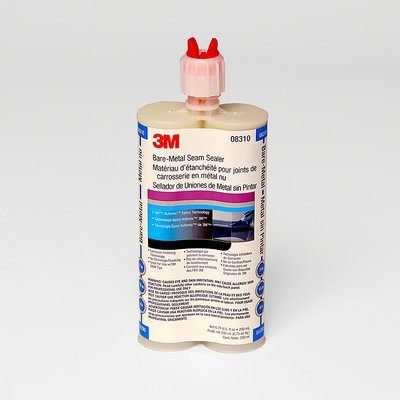 3M Bare-Metal Seam Sealer Beige 08310 - 200mL Automotive Body Repair Sealant (6-Pack Case) - Perfect for Car Restoration, RV & Boat Repair, Metal Joint Sealing