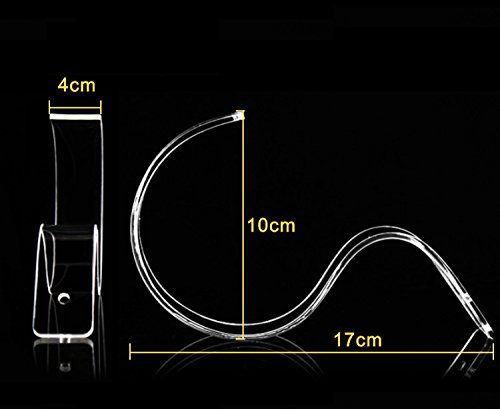 4 Pack Clear Acrylic Belt Display Stands - Space Saving Belt Organizer Rack for Men & Women - Perfect for Closet Organization, Retail Store Displays & Home Use