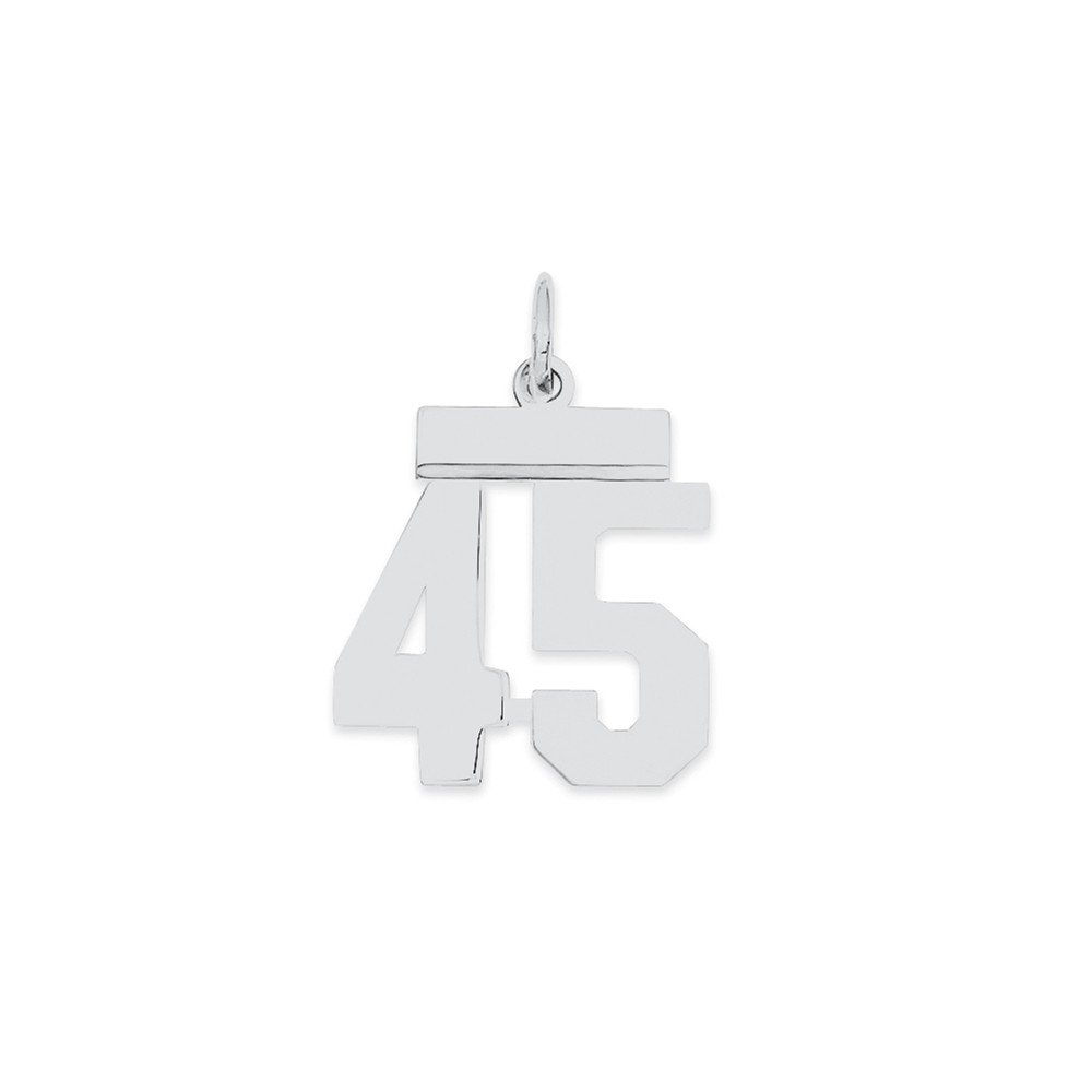 Polished Sterling Silver Number 0 Charm - Perfect for Jewelry Making, DIY Crafts, and Personalized Gifts