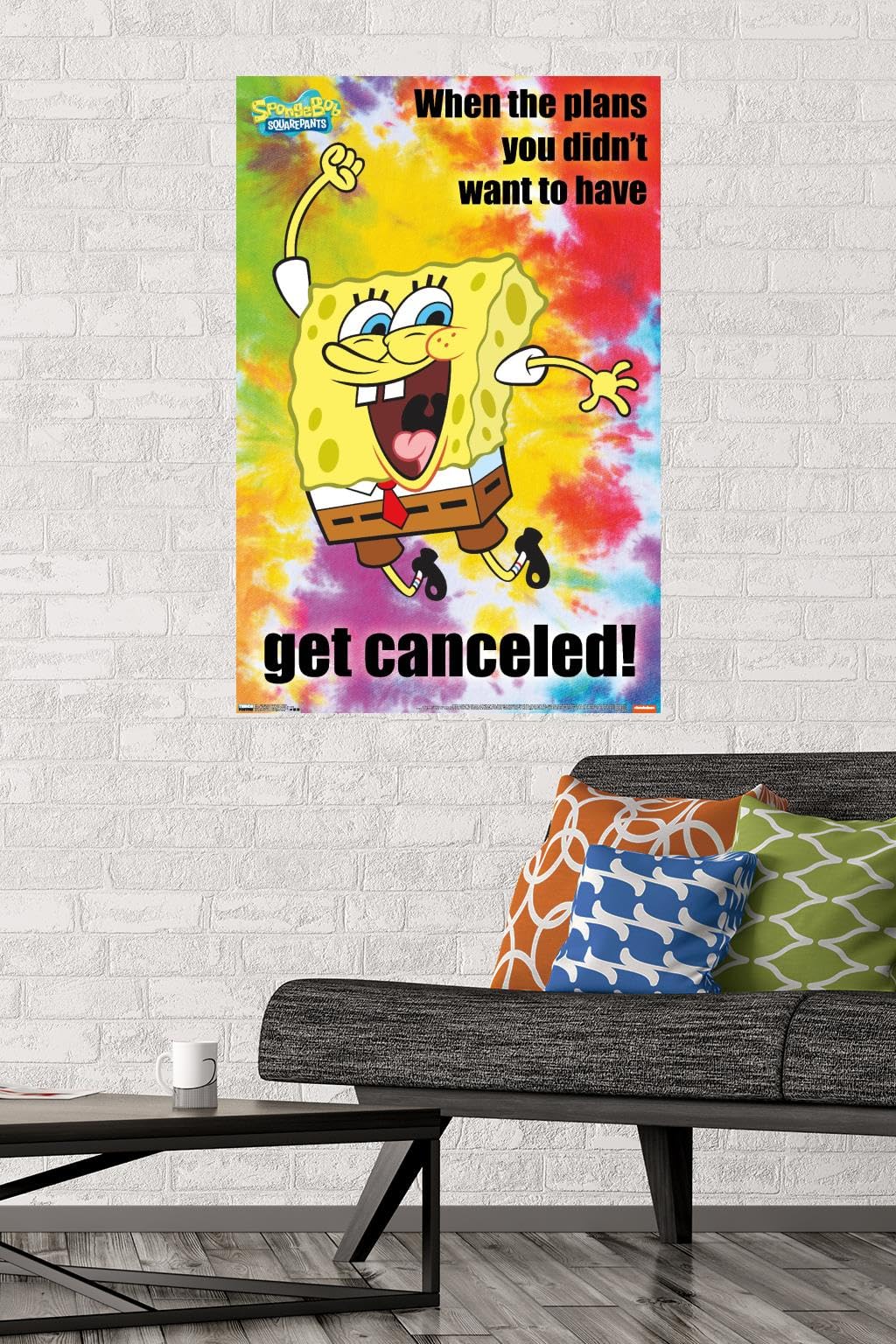 Trends International Nickelodeon SpongeBob SquarePants Meme Wall Poster - 22.375 x 34 Inches Unframed Decor for Bedroom, Living Room & Office