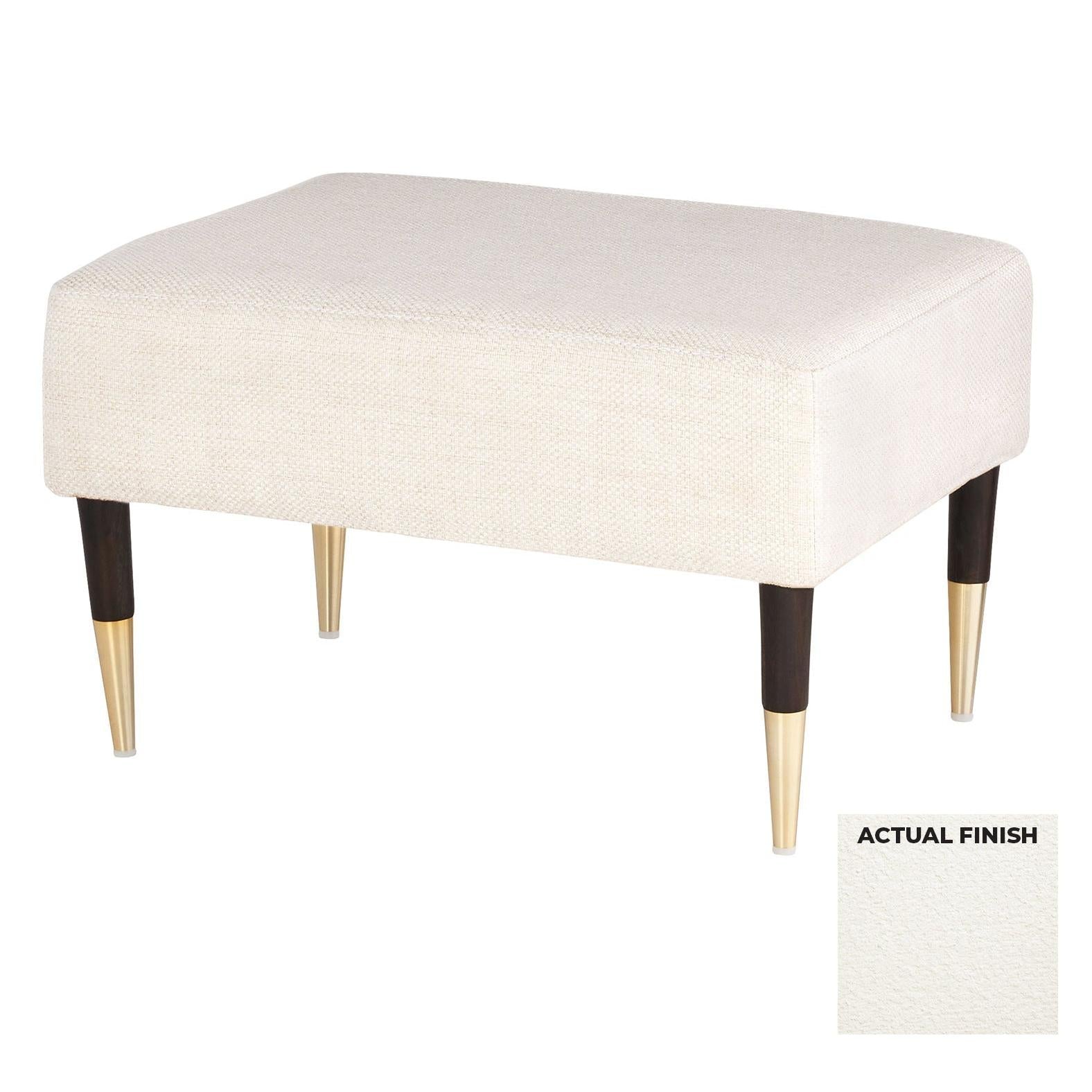 Cyan Design 11785 Oscar Ottoman G13239 - Off White Boucle Upholstered Storage Bench for Living Room, Bedroom & Entryway